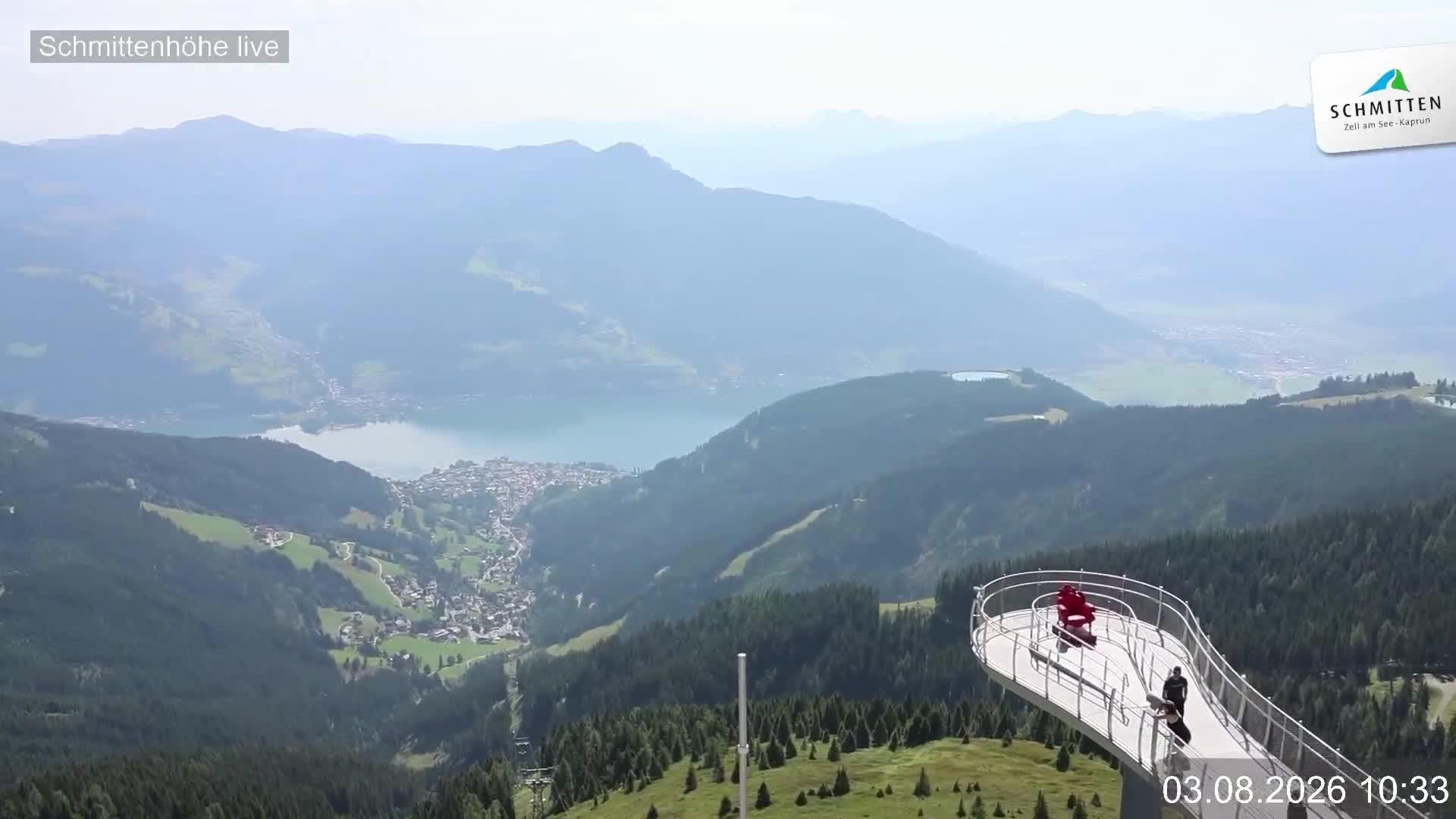 Archiv Foto Webcam Blick vom Gipfel der Schmittenhöhe