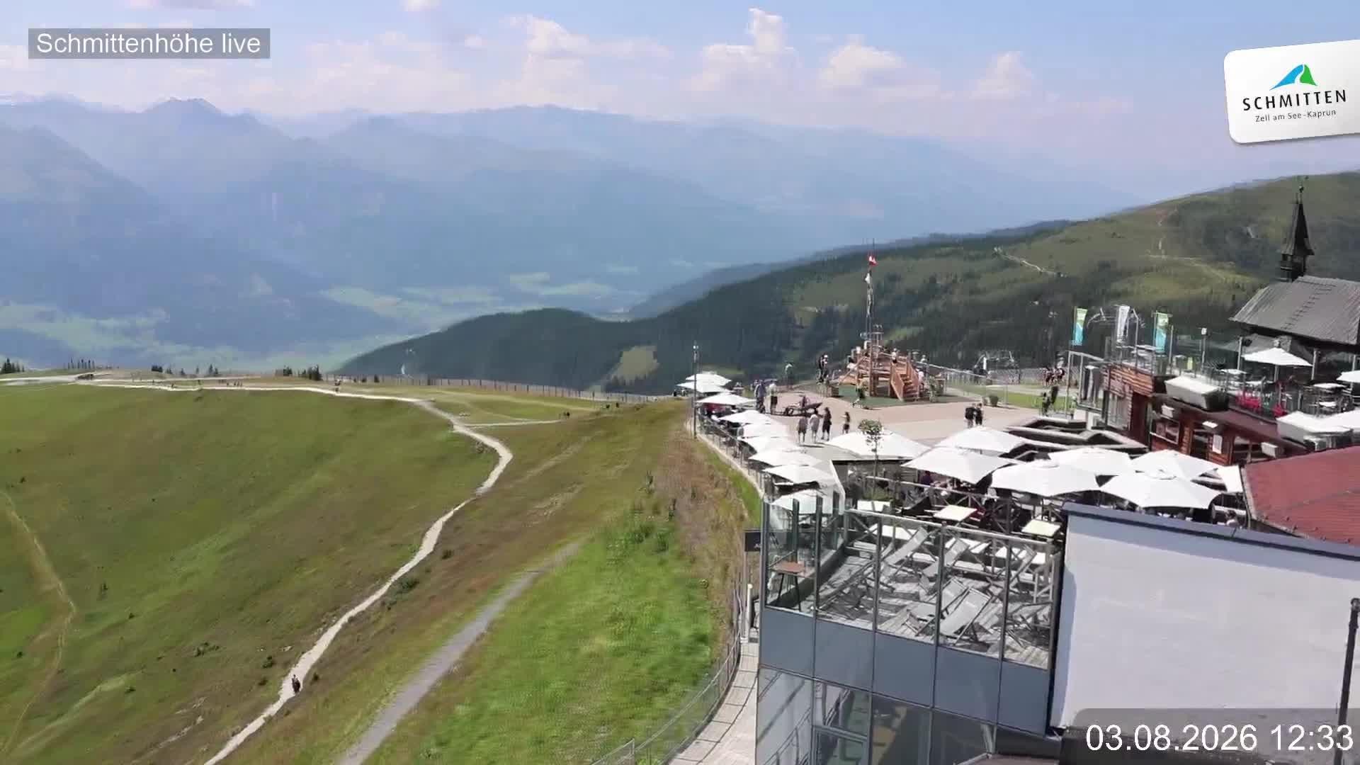 Archiv Foto Webcam Blick vom Gipfel der Schmittenhöhe