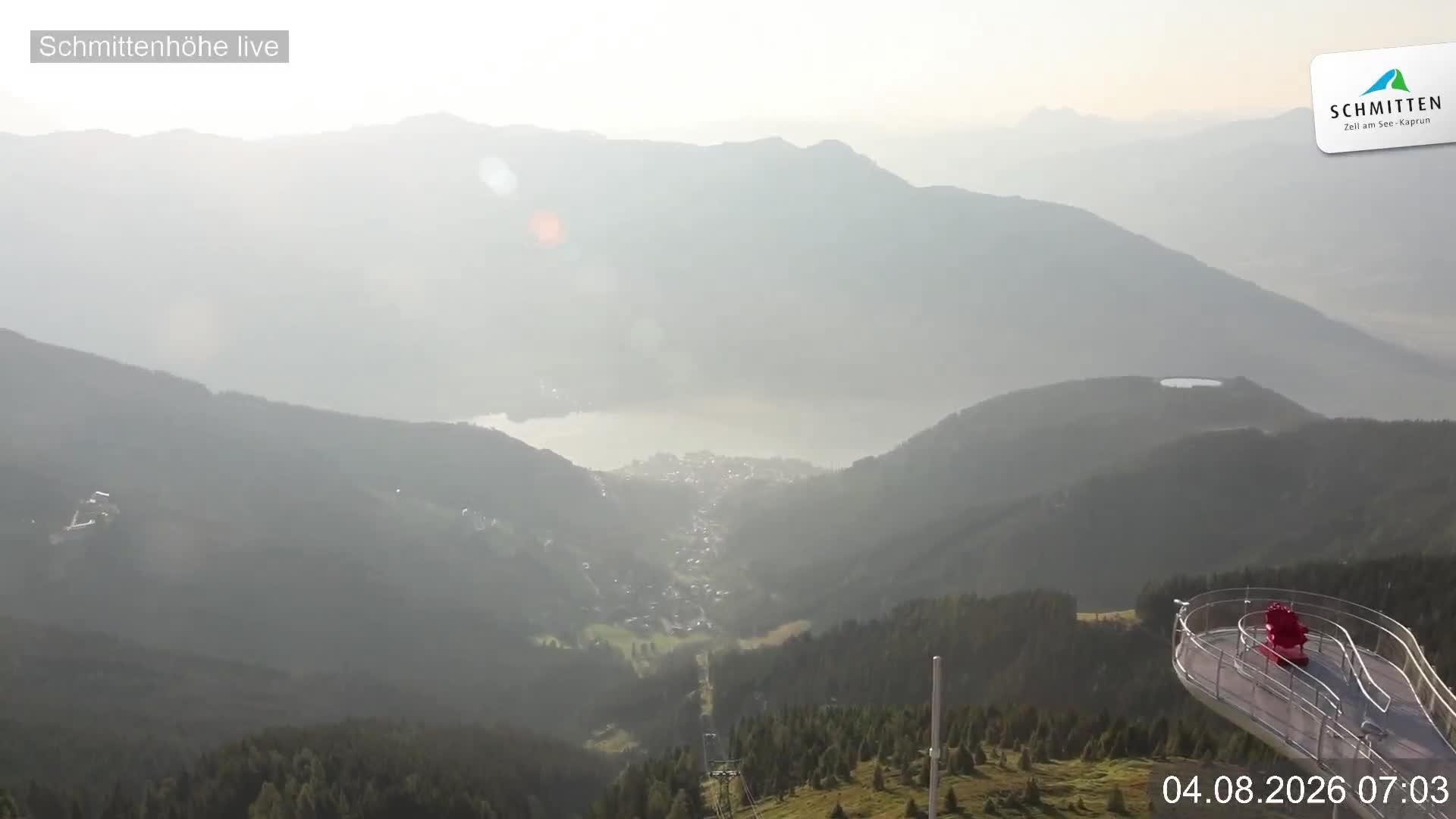 Archiv Foto Webcam Blick vom Gipfel der Schmittenhöhe