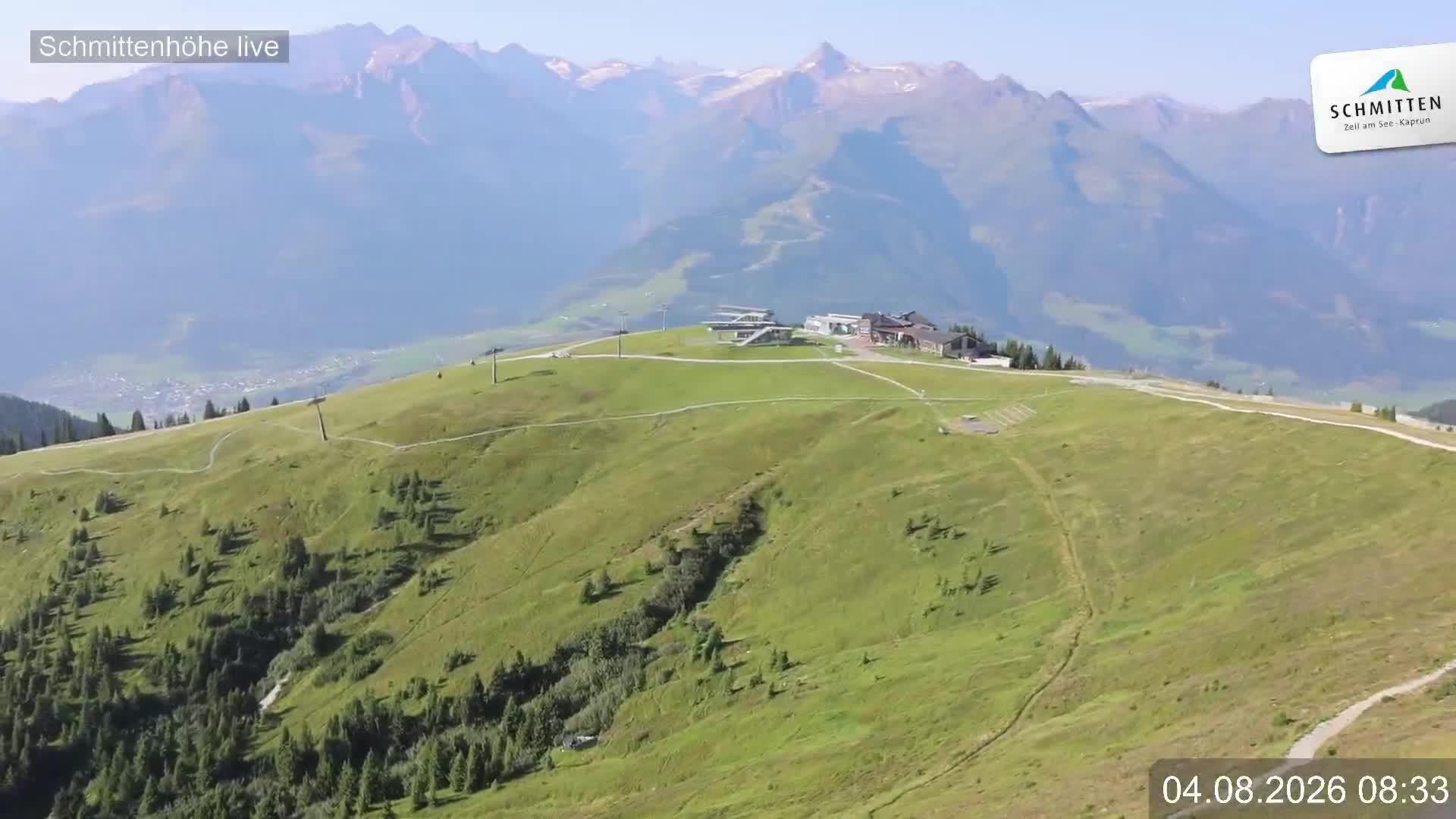 Archiv Foto Webcam Blick vom Gipfel der Schmittenhöhe