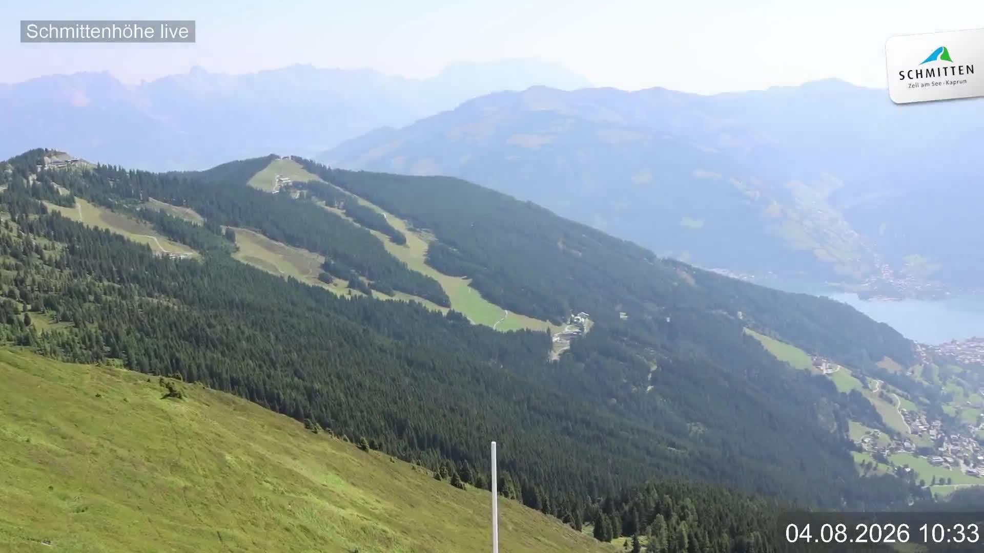 Archiv Foto Webcam Blick vom Gipfel der Schmittenhöhe