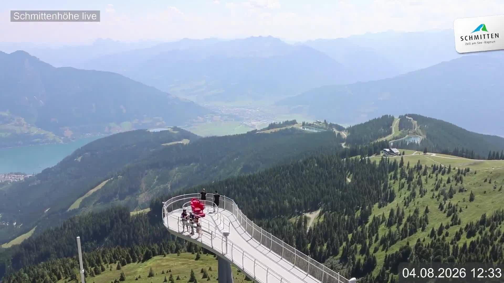 Archiv Foto Webcam Blick vom Gipfel der Schmittenhöhe