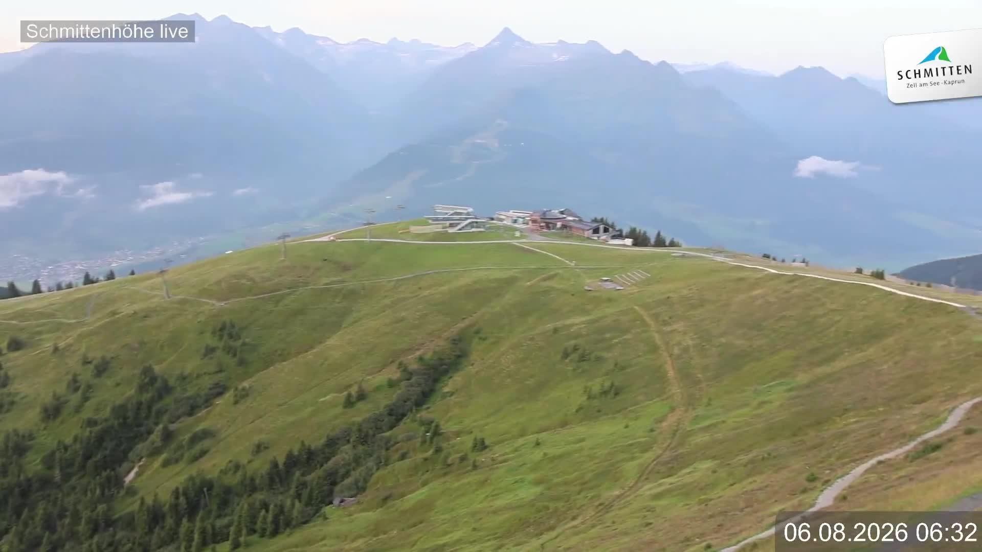 Archiv Foto Webcam Blick vom Gipfel der Schmittenhöhe