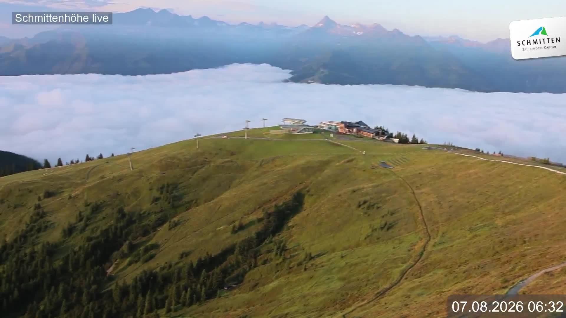 Archiv Foto Webcam Blick vom Gipfel der Schmittenhöhe