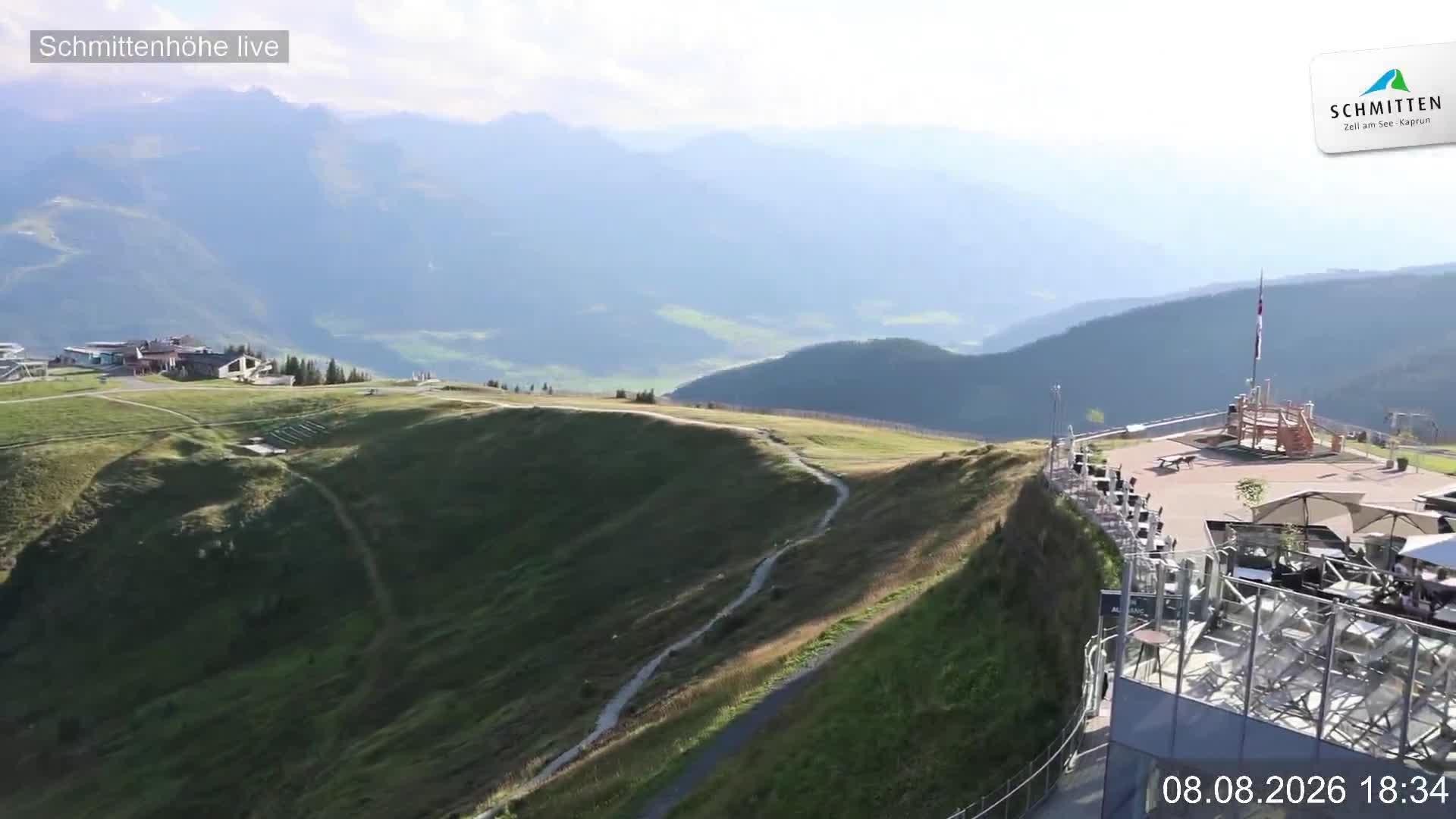 Archiv Foto Webcam Blick vom Gipfel der Schmittenhöhe