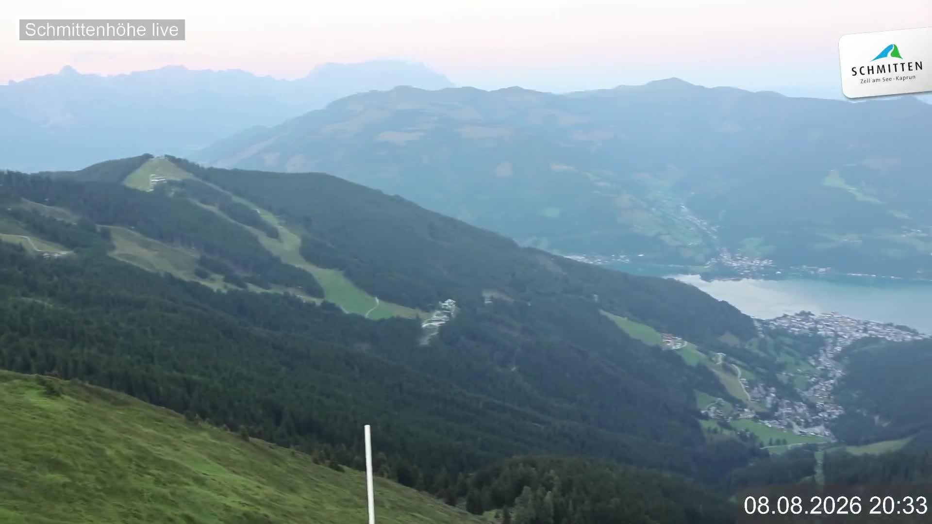 Archiv Foto Webcam Blick vom Gipfel der Schmittenhöhe