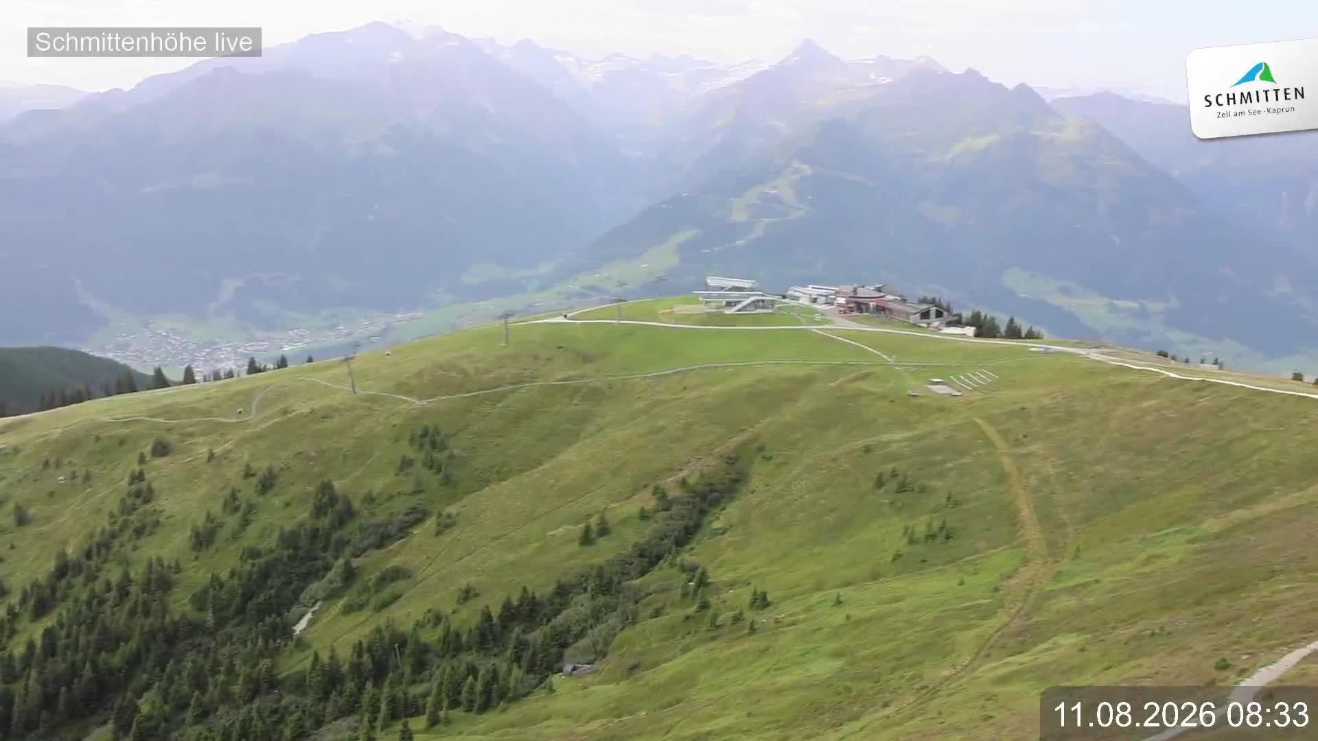 Archiv Foto Webcam Blick vom Gipfel der Schmittenhöhe