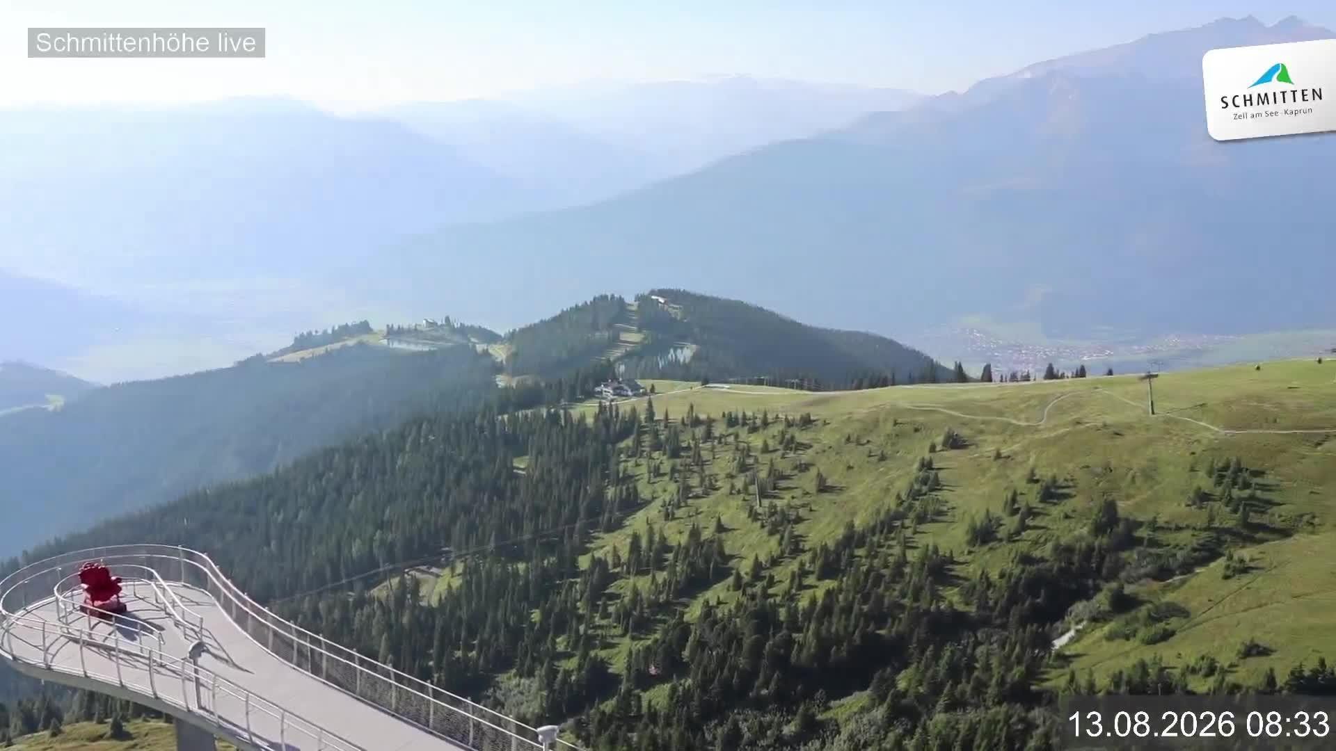 Archiv Foto Webcam Blick vom Gipfel der Schmittenhöhe