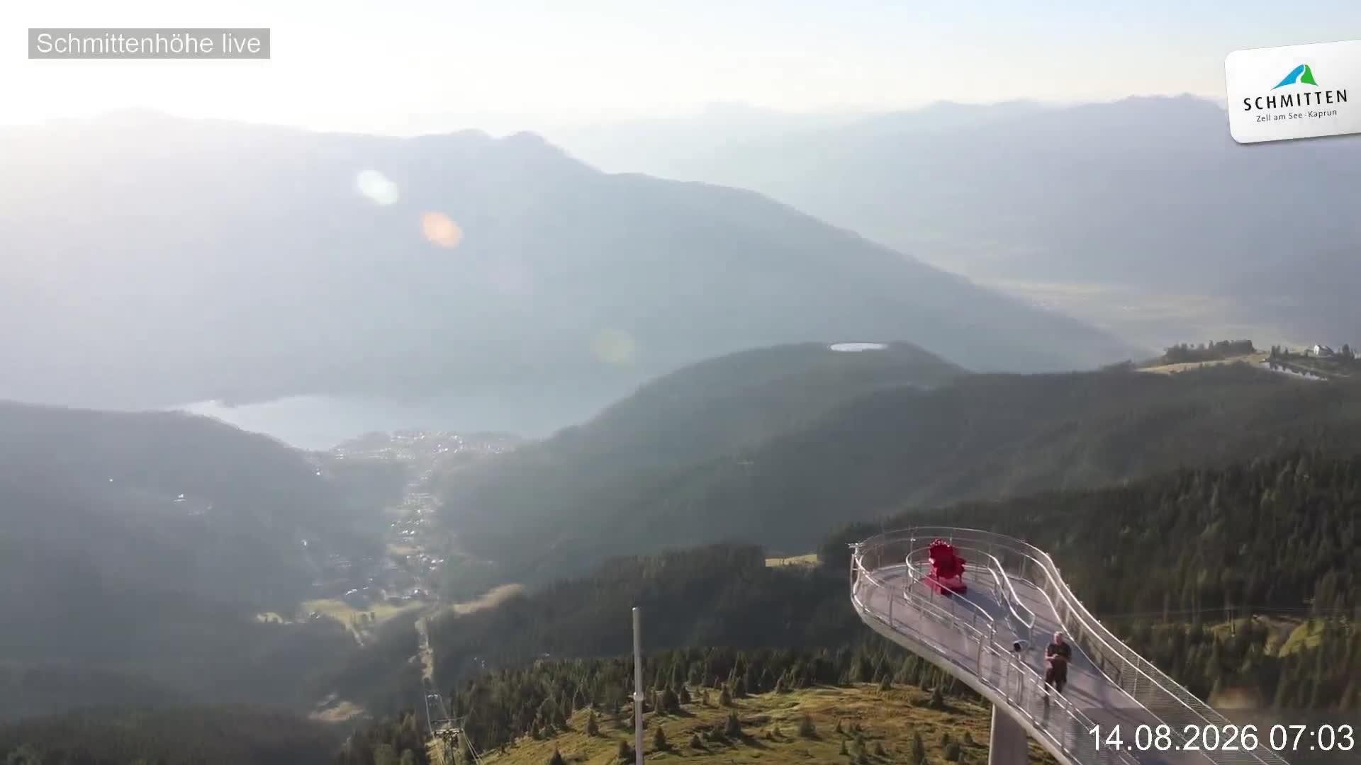 Archiv Foto Webcam Blick vom Gipfel der Schmittenhöhe
