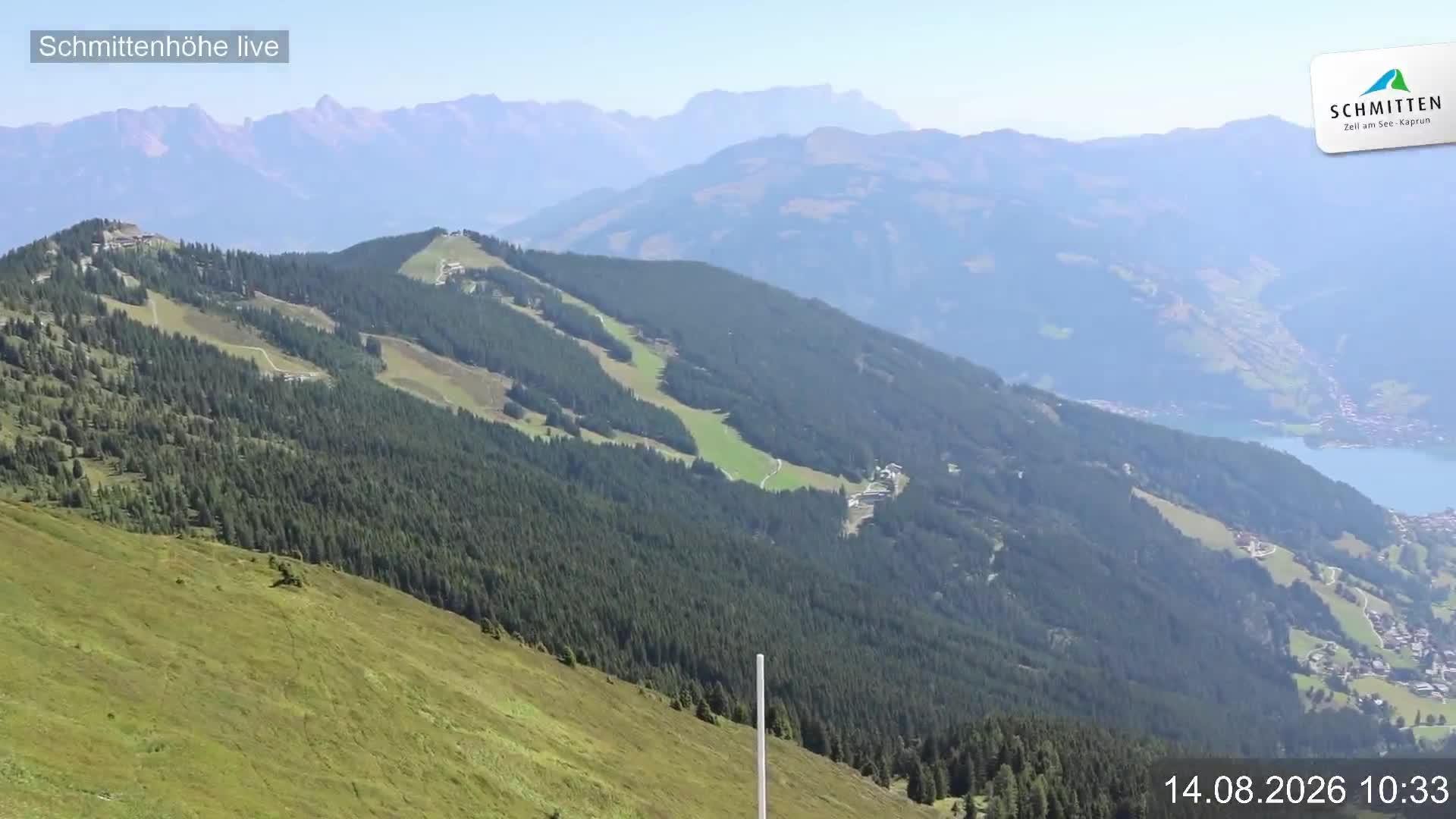 Archiv Foto Webcam Blick vom Gipfel der Schmittenhöhe