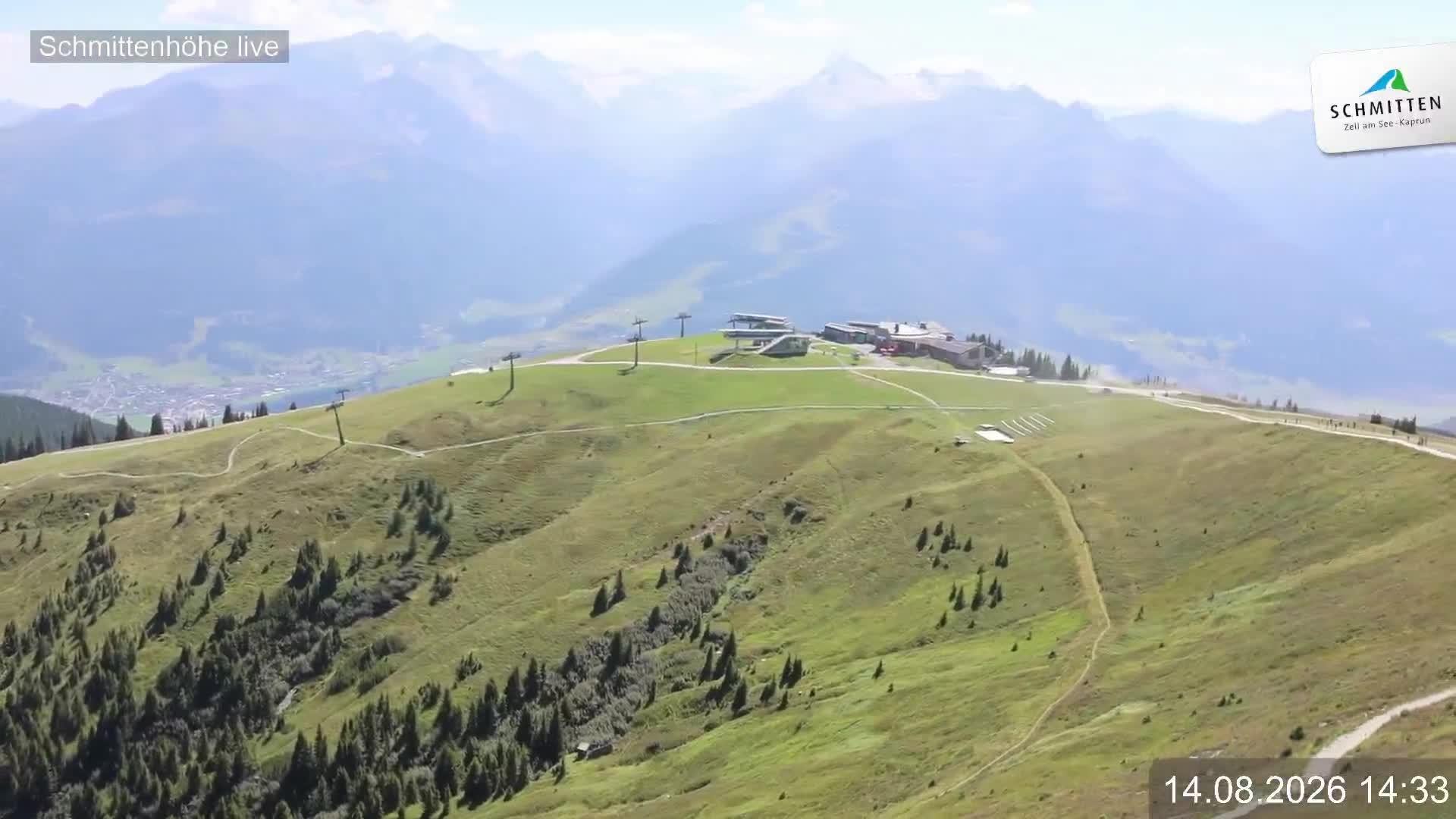 Archiv Foto Webcam Blick vom Gipfel der Schmittenhöhe