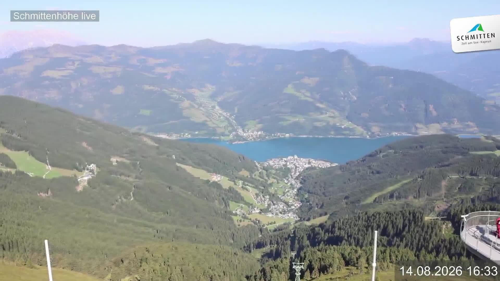 Archiv Foto Webcam Blick vom Gipfel der Schmittenhöhe