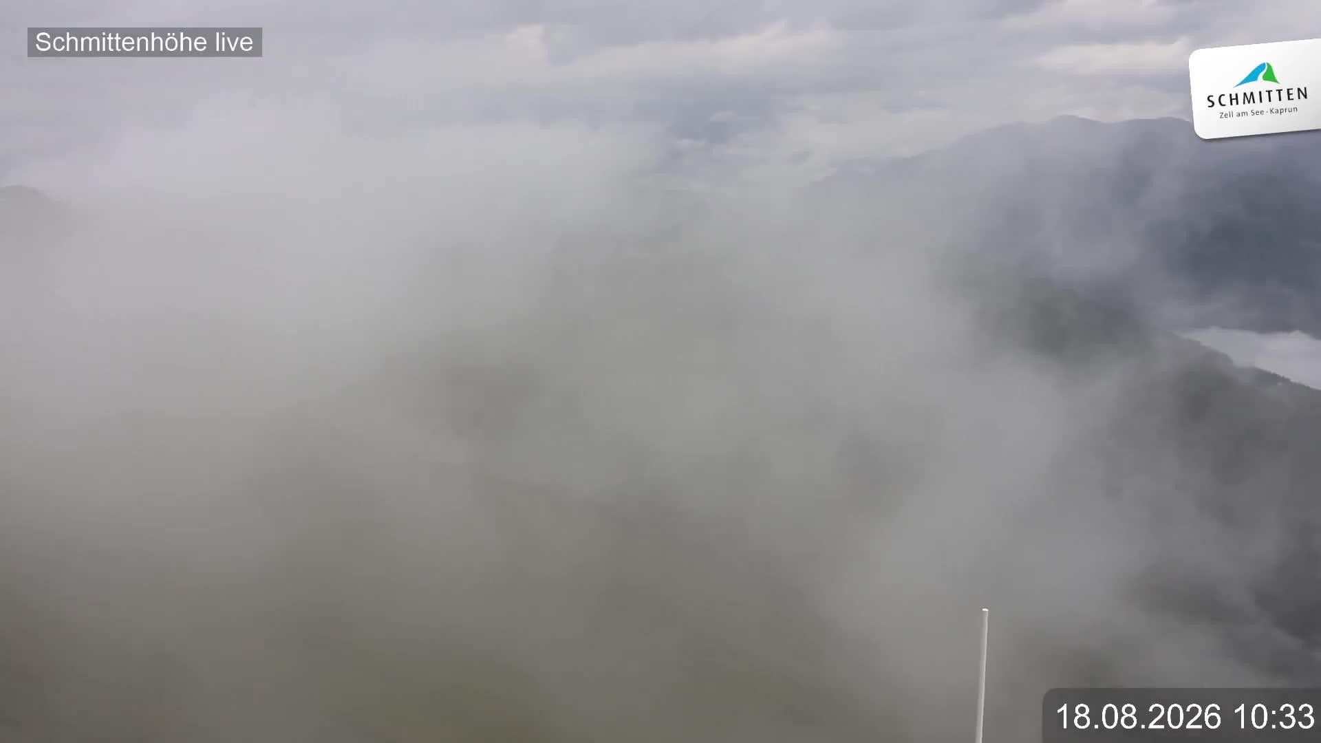Archiv Foto Webcam Blick vom Gipfel der Schmittenhöhe