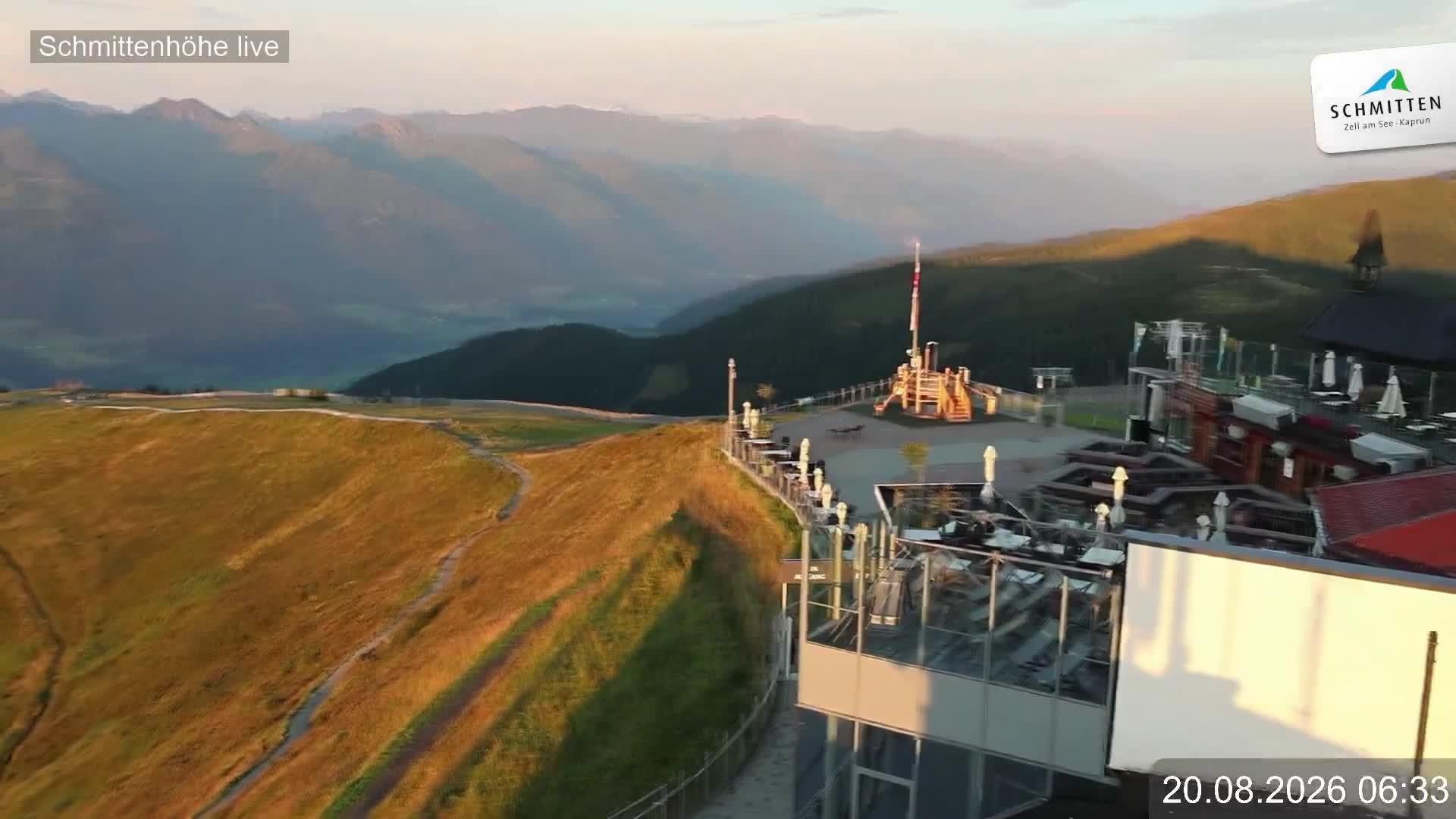 Archiv Foto Webcam Blick vom Gipfel der Schmittenhöhe