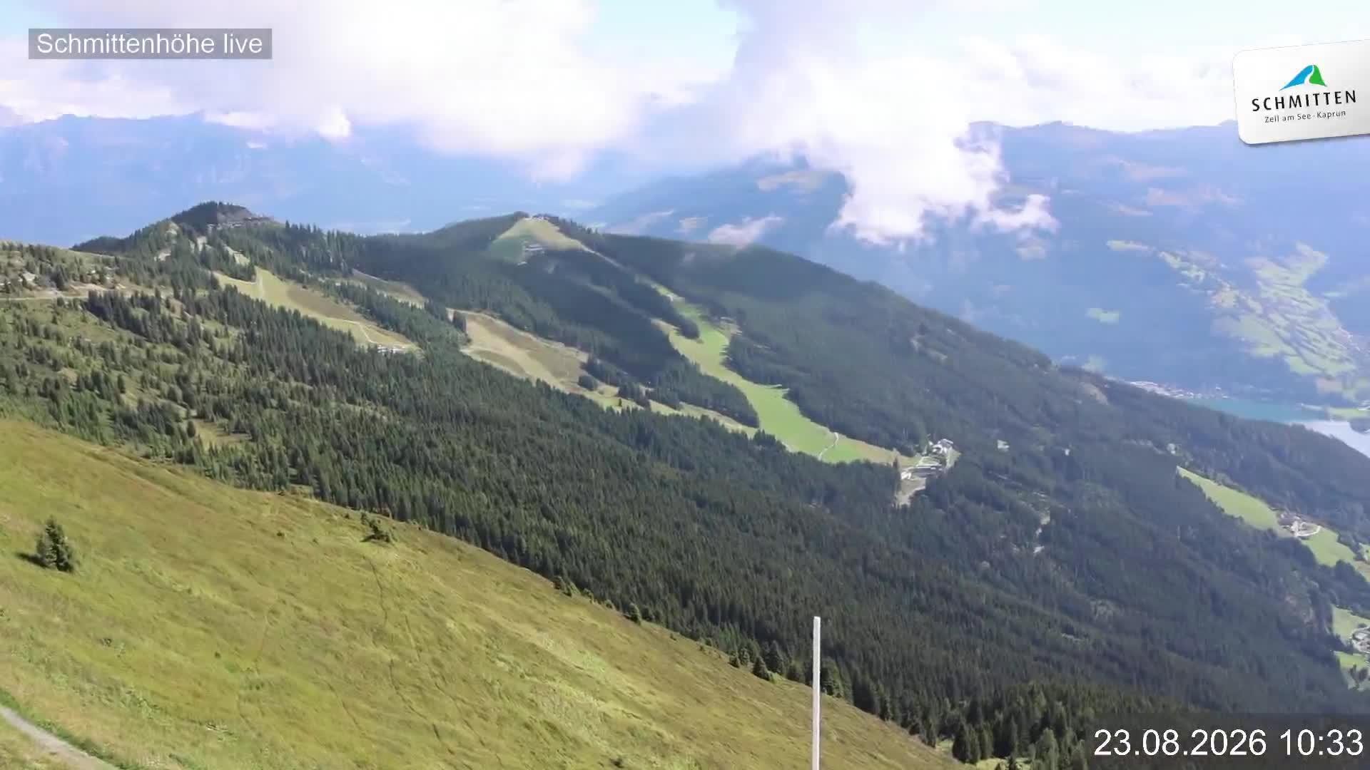 Archiv Foto Webcam Blick vom Gipfel der Schmittenhöhe