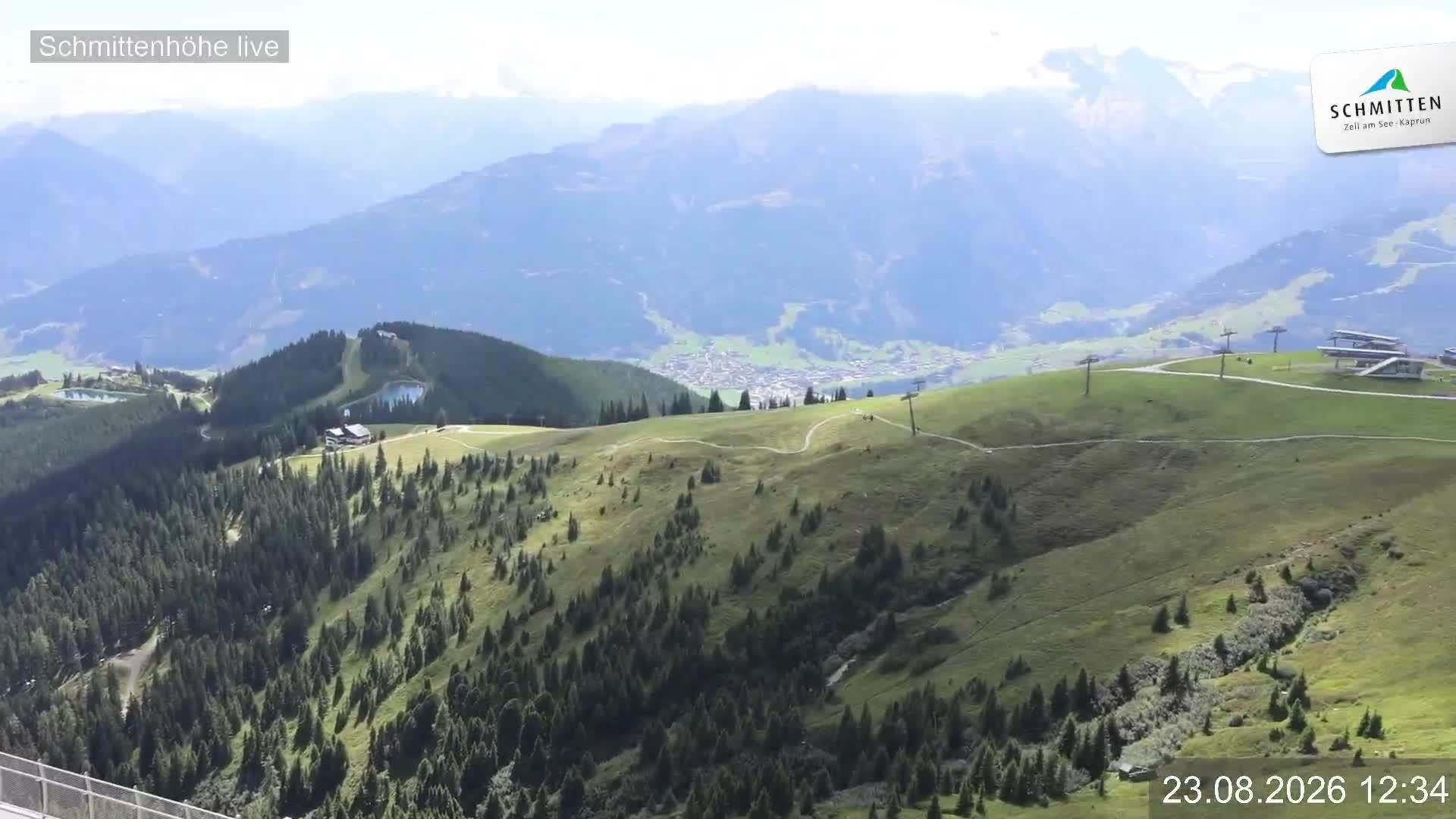 Archiv Foto Webcam Blick vom Gipfel der Schmittenhöhe