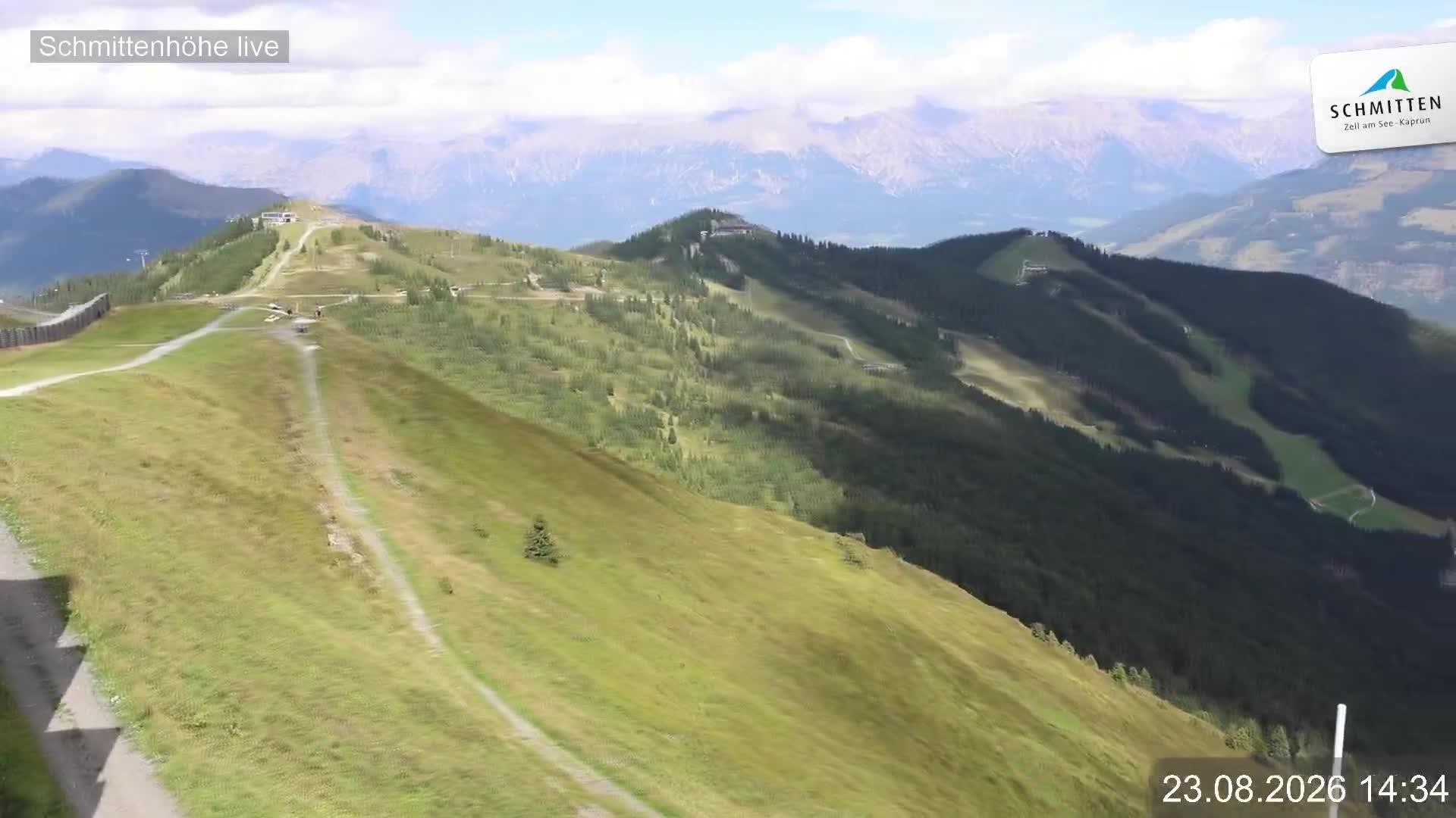 Archiv Foto Webcam Blick vom Gipfel der Schmittenhöhe
