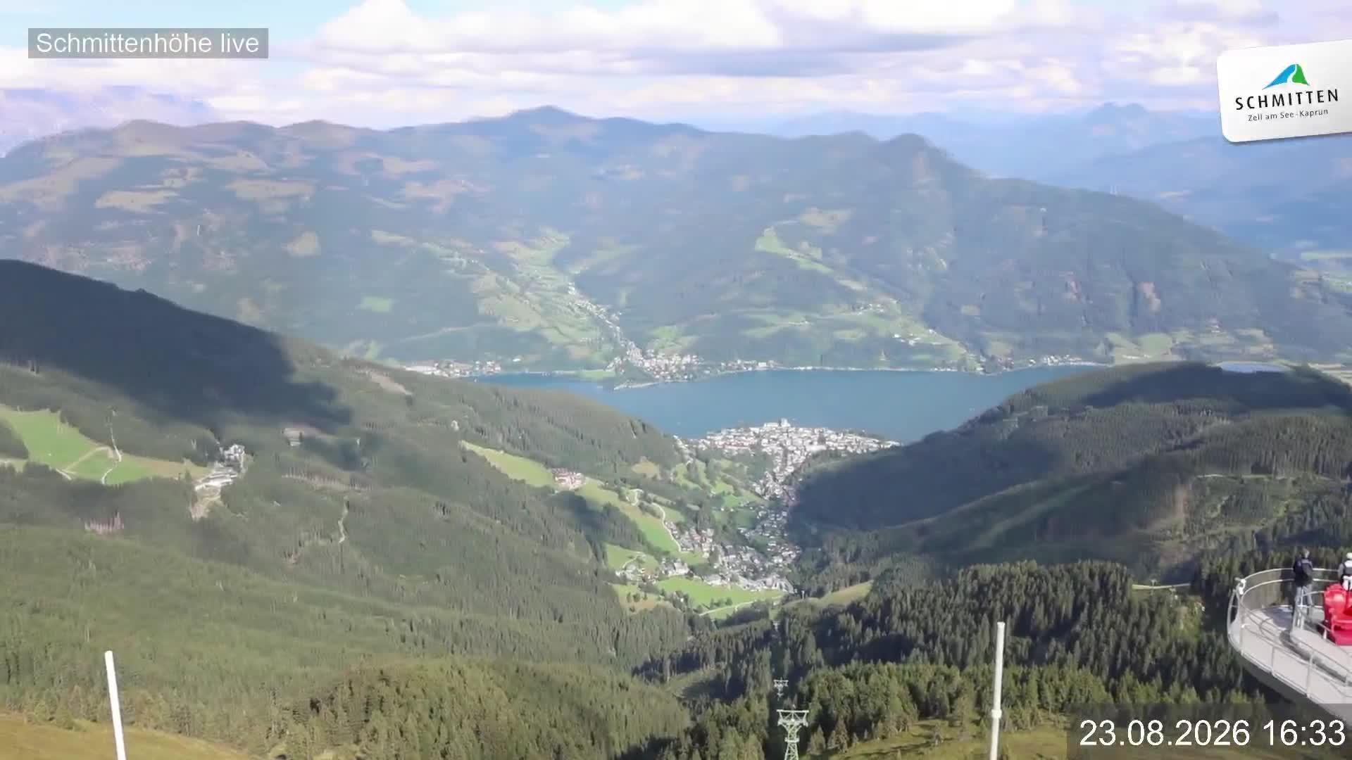Archiv Foto Webcam Blick vom Gipfel der Schmittenhöhe