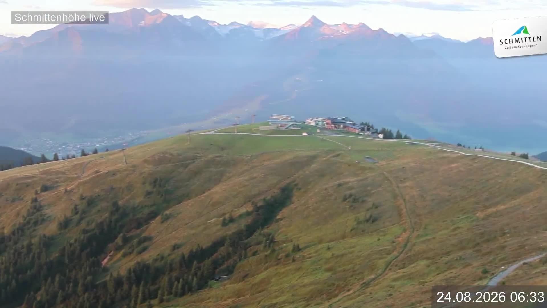 Archiv Foto Webcam Blick vom Gipfel der Schmittenhöhe