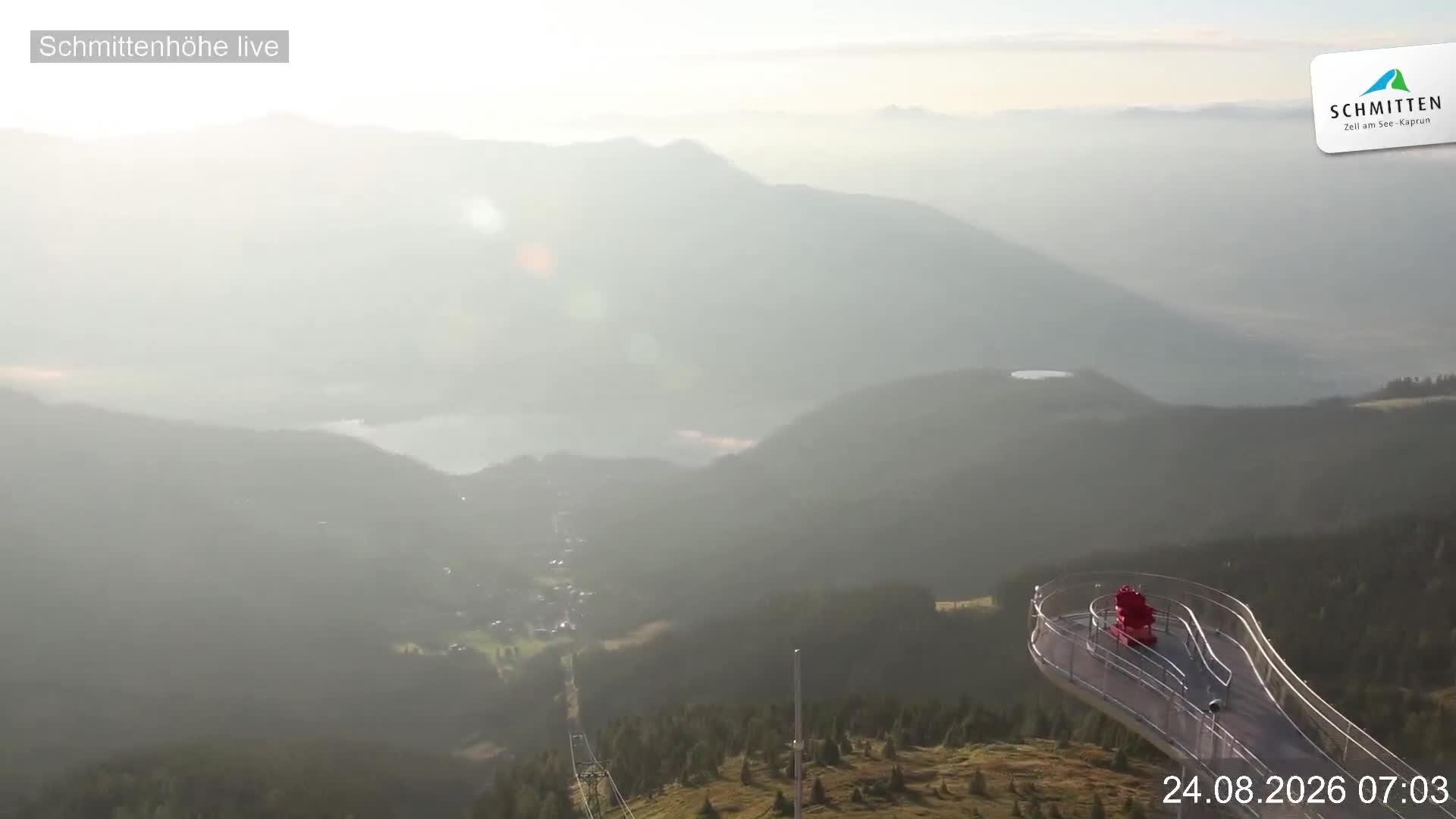Archiv Foto Webcam Blick vom Gipfel der Schmittenhöhe