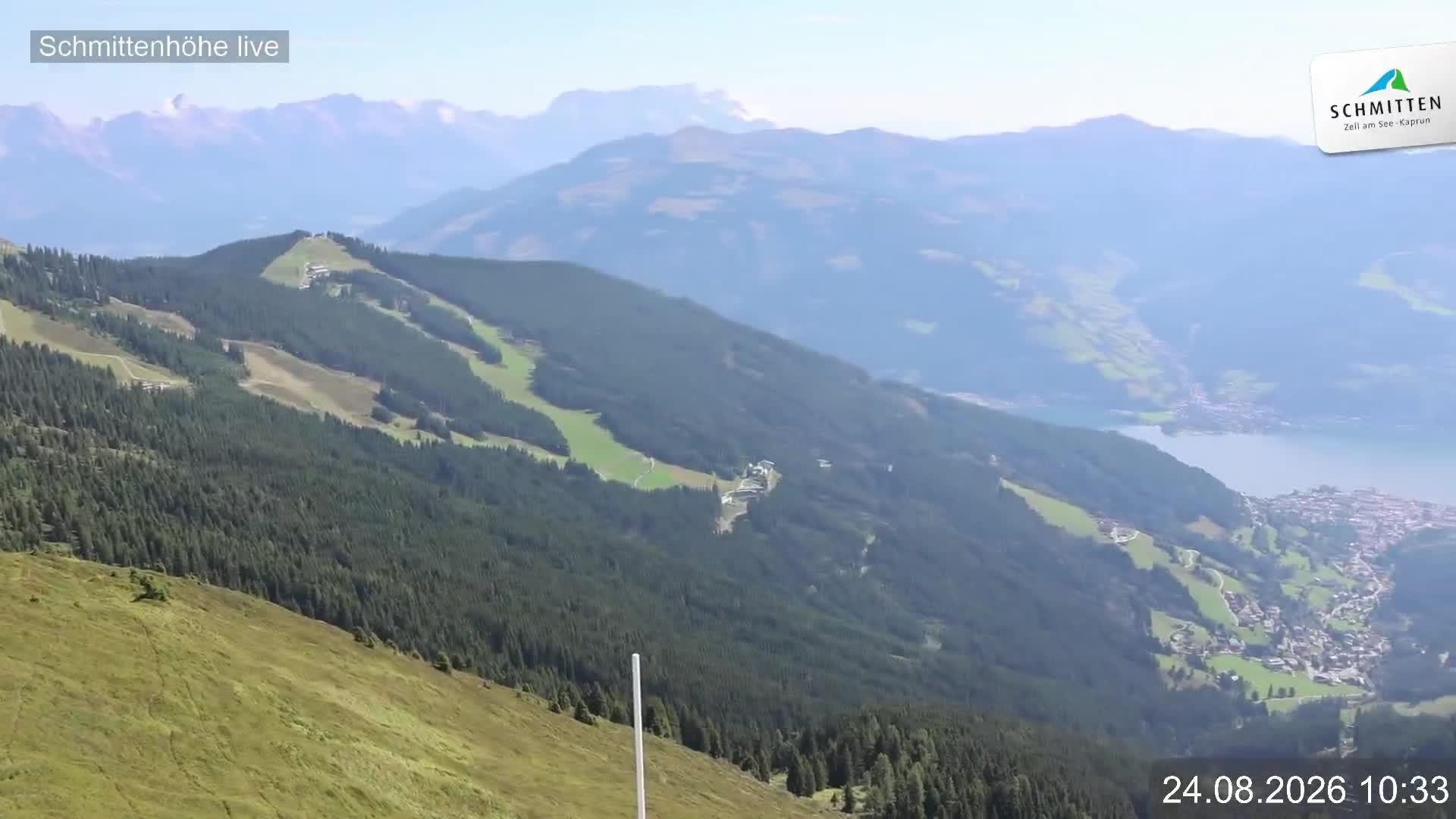 Archiv Foto Webcam Blick vom Gipfel der Schmittenhöhe
