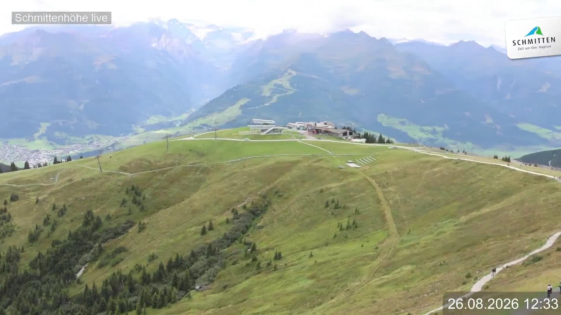 Archiv Foto Webcam Blick vom Gipfel der Schmittenhöhe