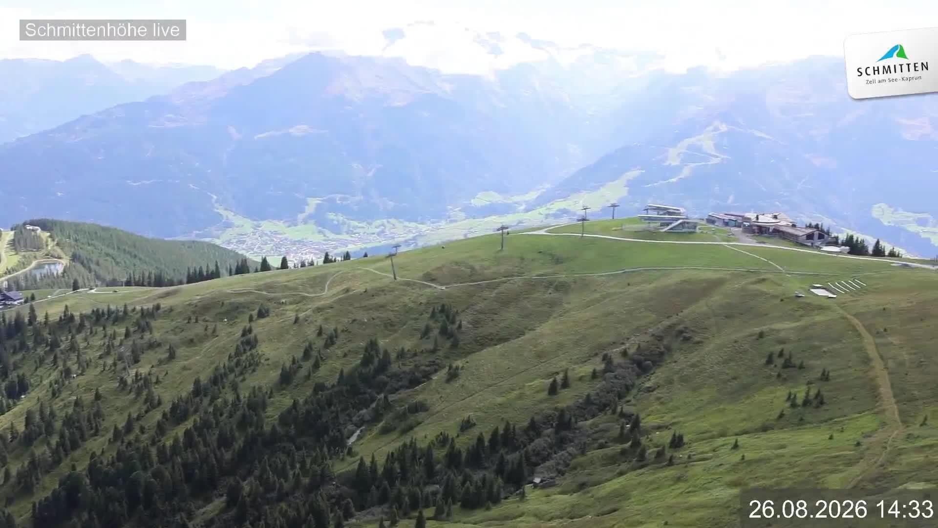 Archiv Foto Webcam Blick vom Gipfel der Schmittenhöhe