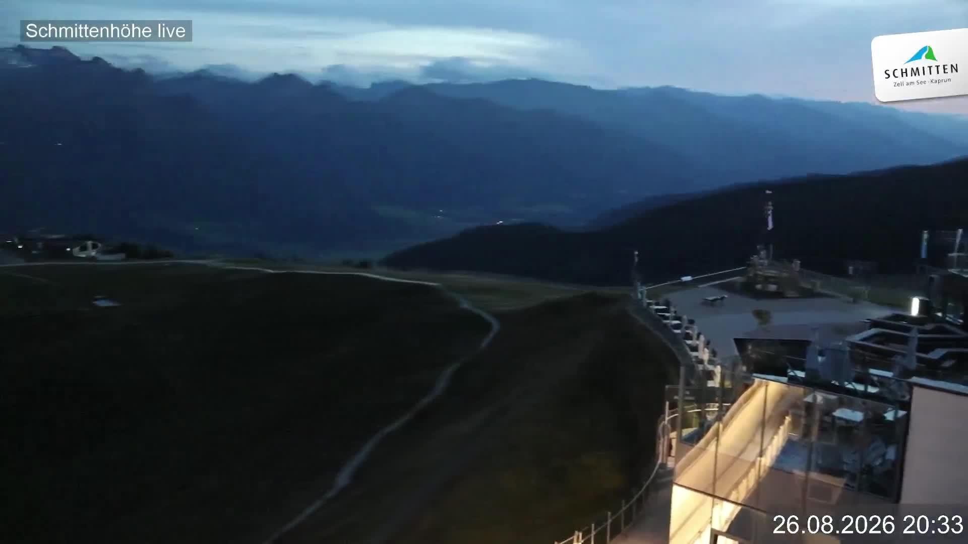 Archiv Foto Webcam Blick vom Gipfel der Schmittenhöhe