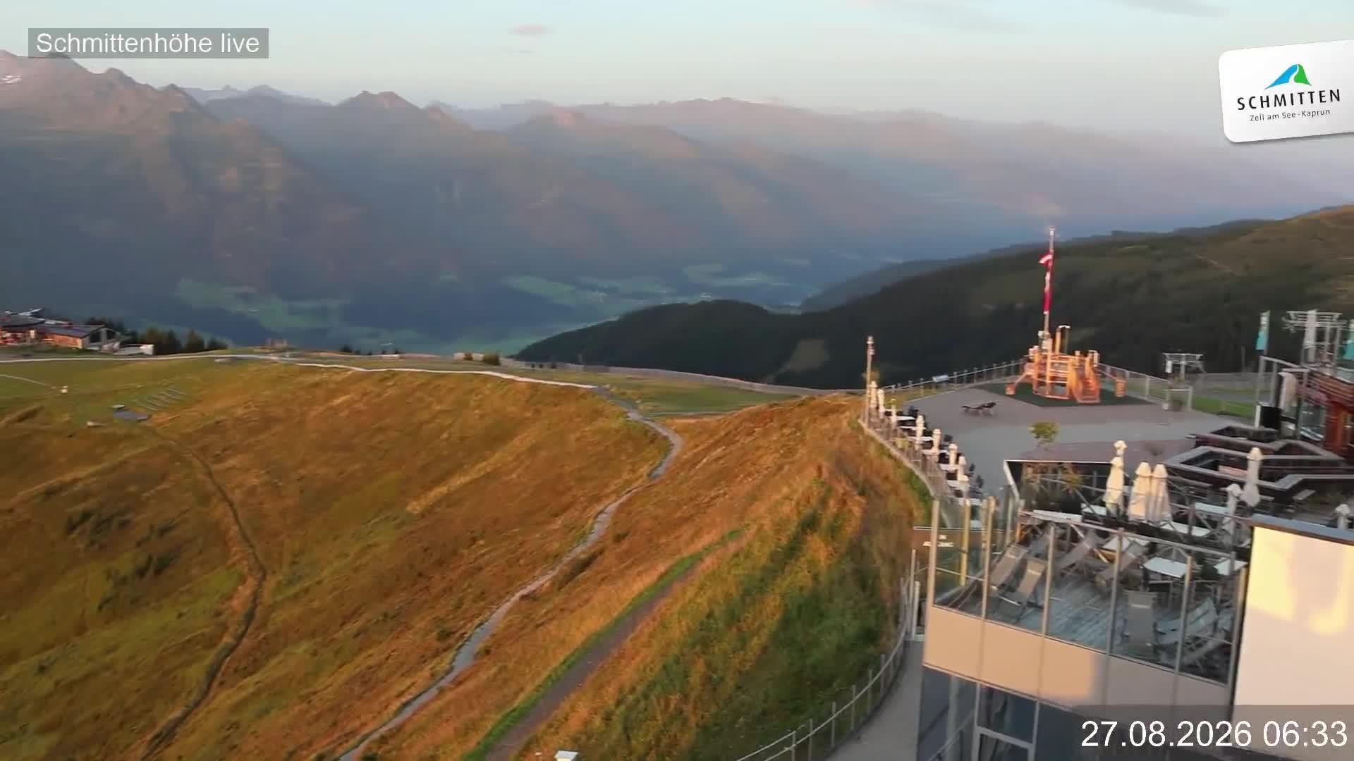 Archiv Foto Webcam Blick vom Gipfel der Schmittenhöhe