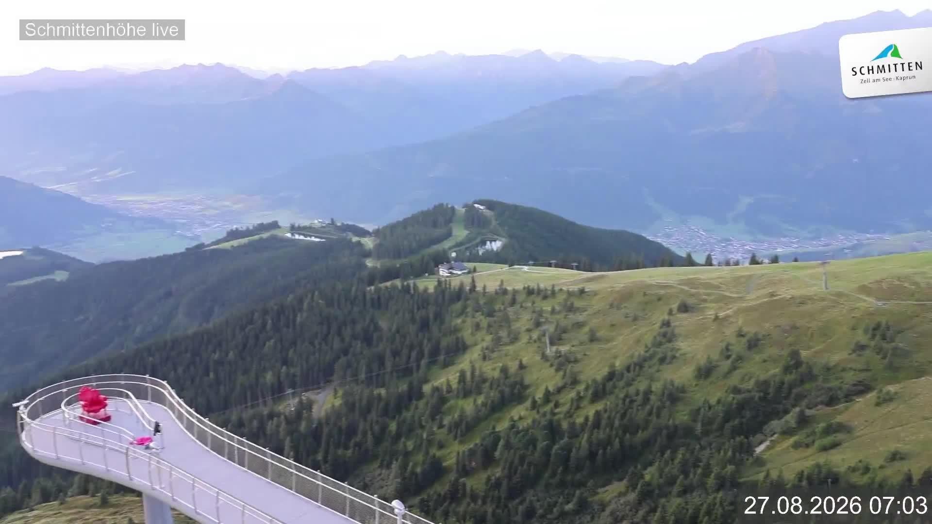 Archiv Foto Webcam Blick vom Gipfel der Schmittenhöhe