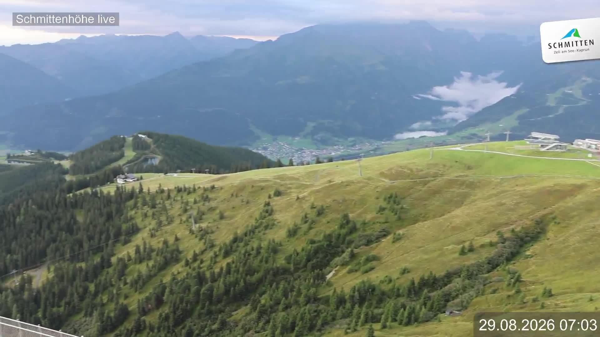 Archiv Foto Webcam Blick vom Gipfel der Schmittenhöhe