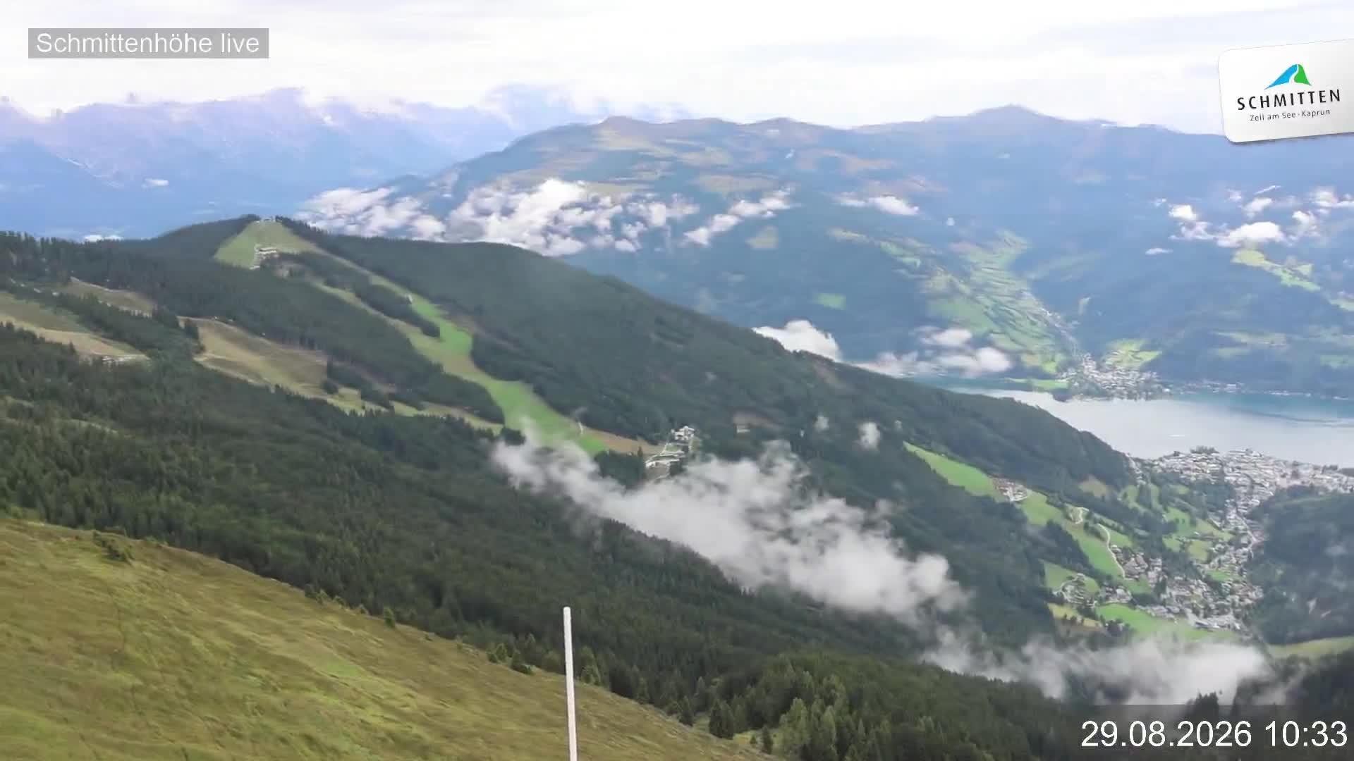 Archiv Foto Webcam Blick vom Gipfel der Schmittenhöhe
