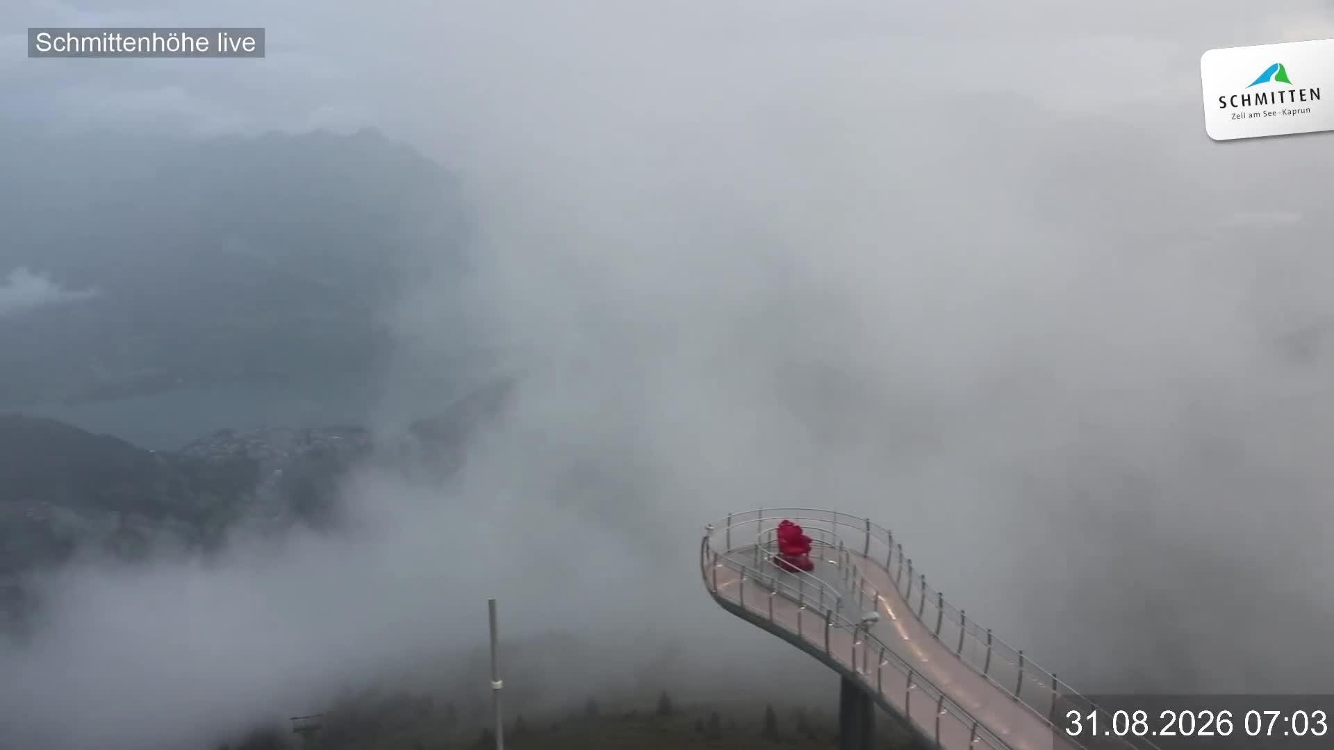 Archiv Foto Webcam Blick vom Gipfel der Schmittenhöhe