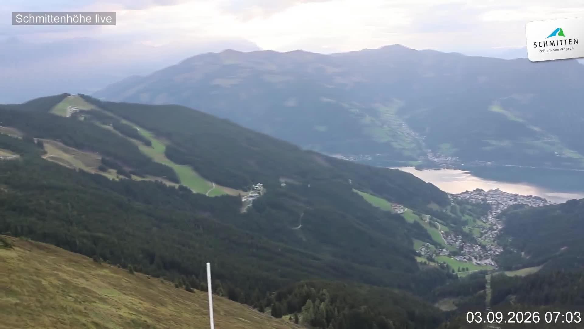 Archiv Foto Webcam Blick vom Gipfel der Schmittenhöhe
