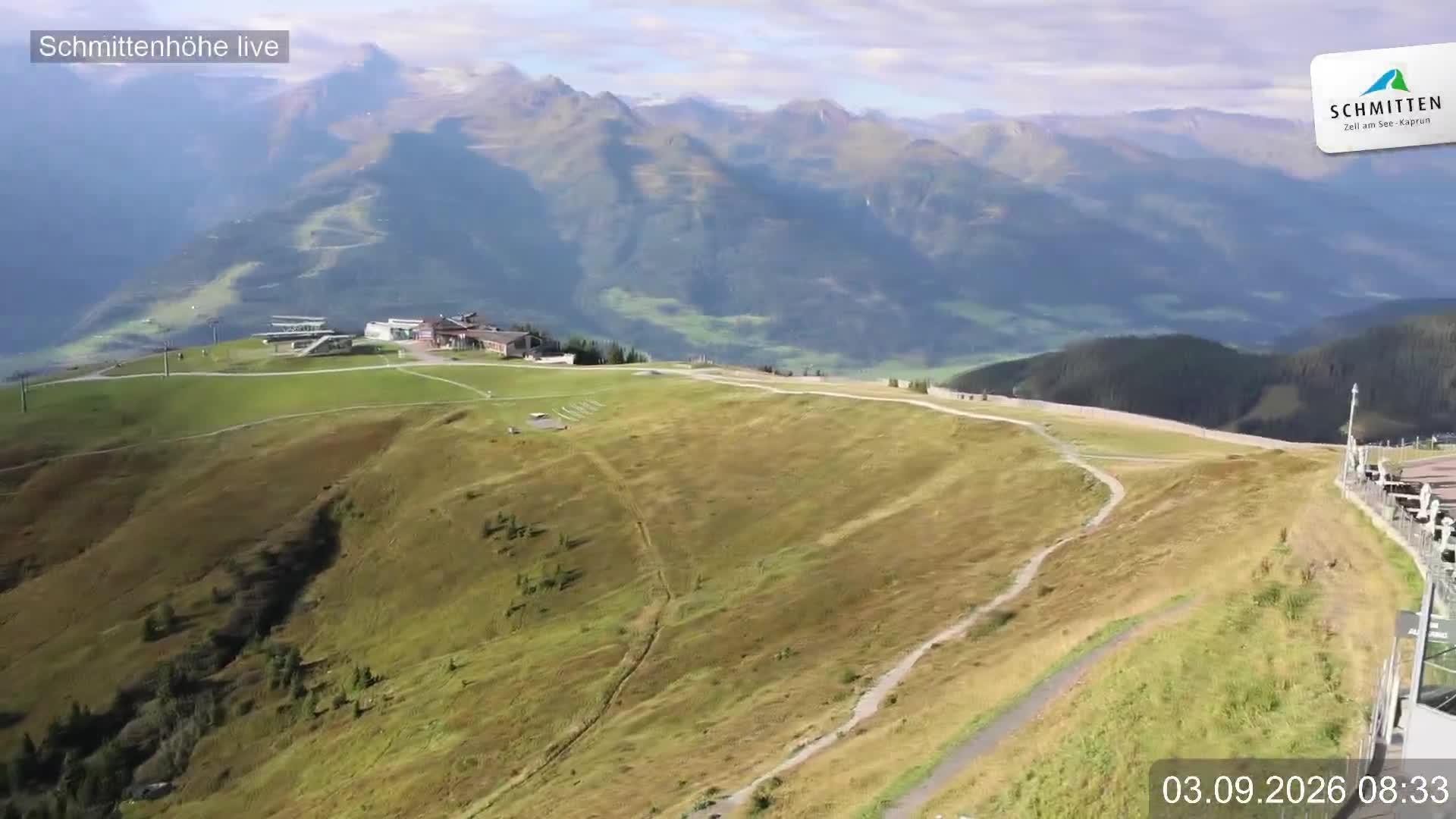 Archiv Foto Webcam Blick vom Gipfel der Schmittenhöhe
