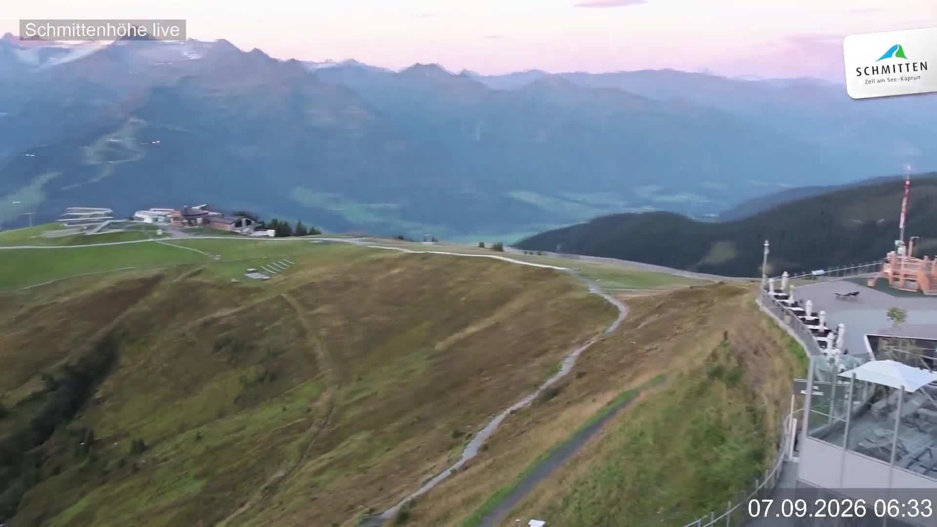 Archiv Foto Webcam Blick vom Gipfel der Schmittenhöhe
