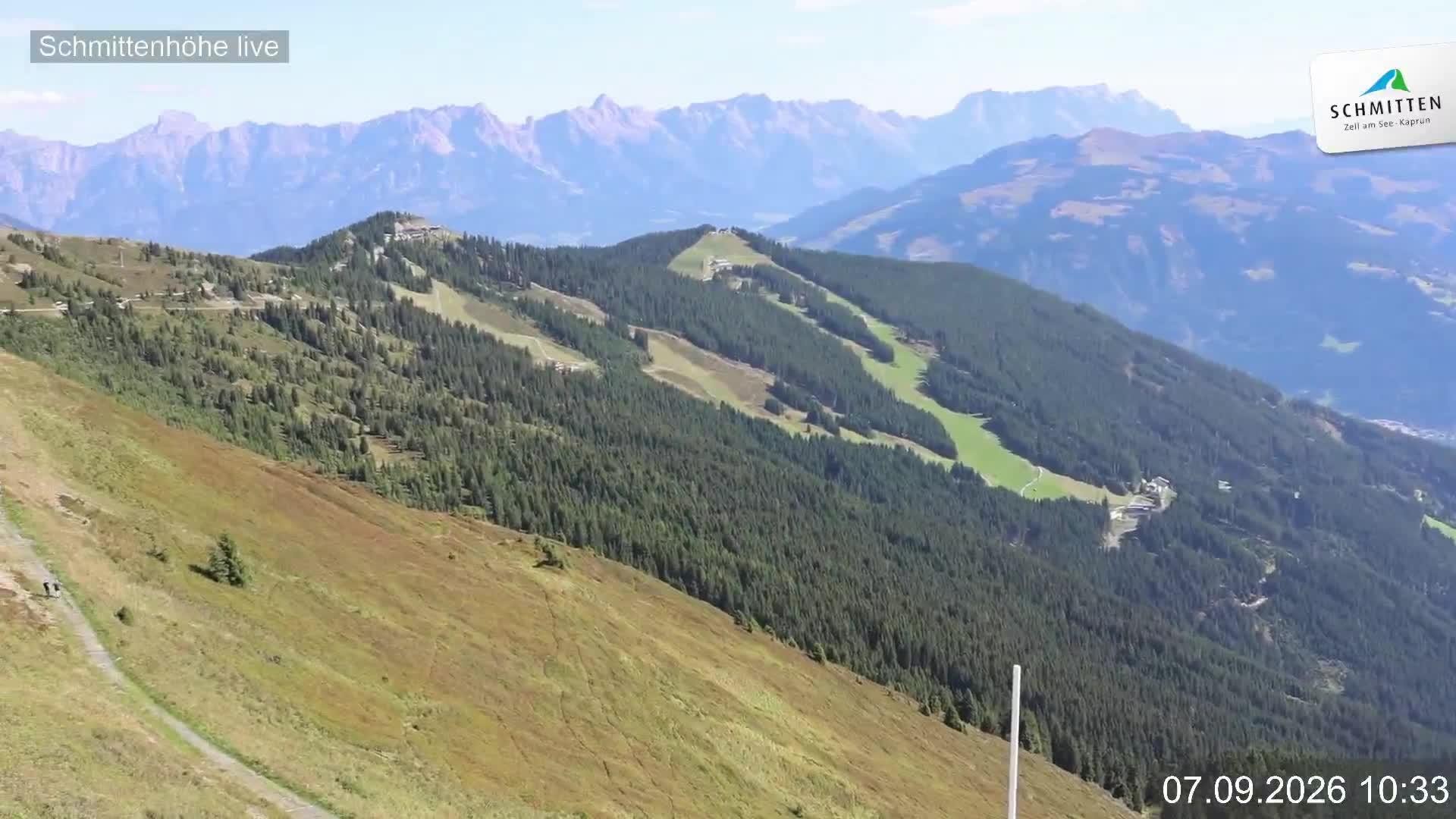 Archiv Foto Webcam Blick vom Gipfel der Schmittenhöhe
