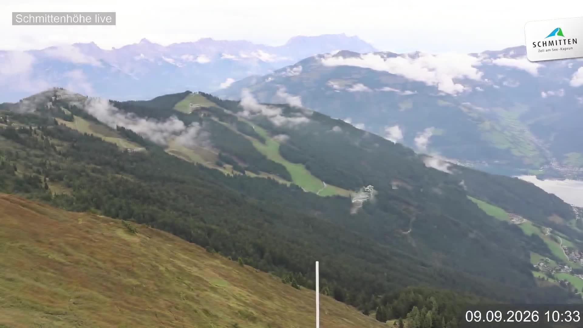 Archiv Foto Webcam Blick vom Gipfel der Schmittenhöhe
