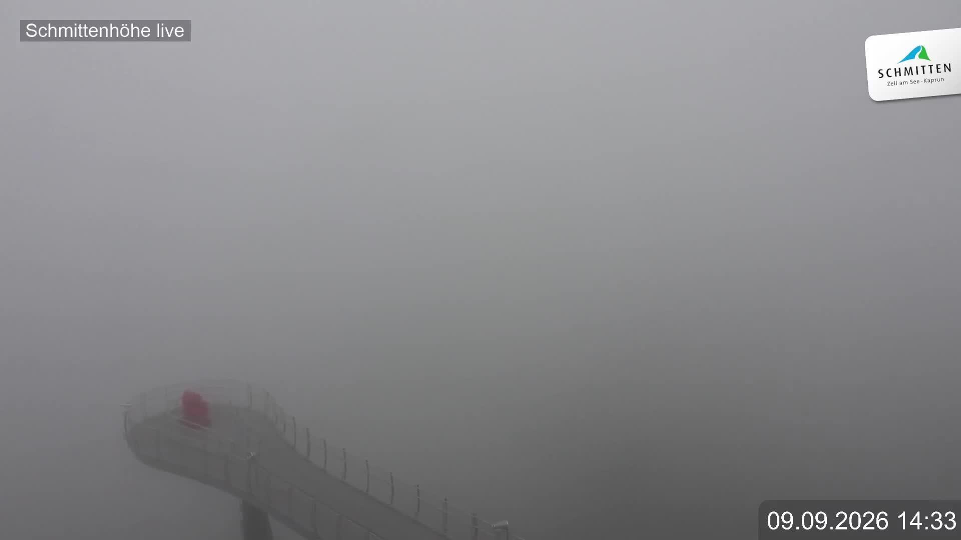 Archiv Foto Webcam Blick vom Gipfel der Schmittenhöhe