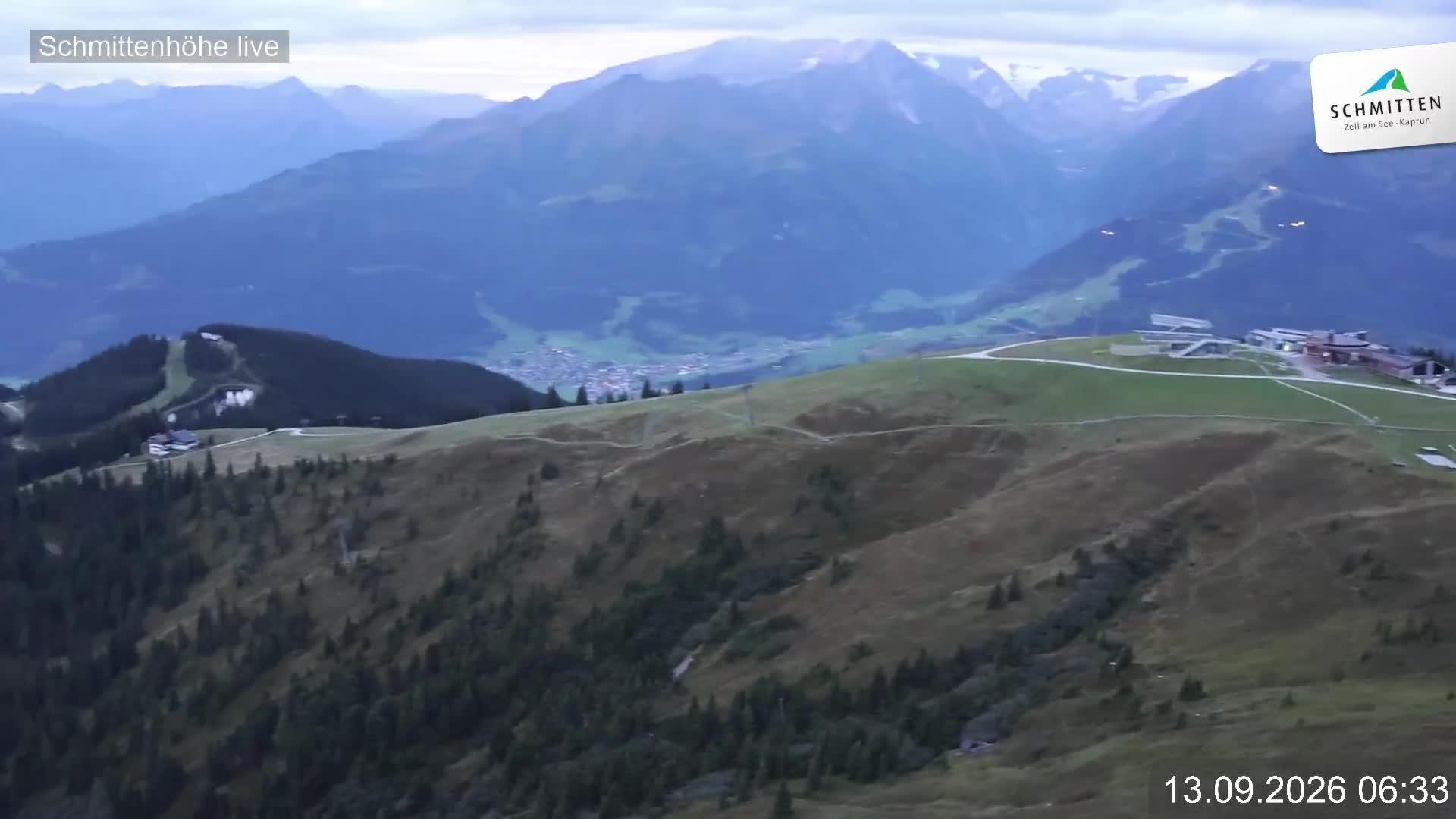 Archiv Foto Webcam Blick vom Gipfel der Schmittenhöhe