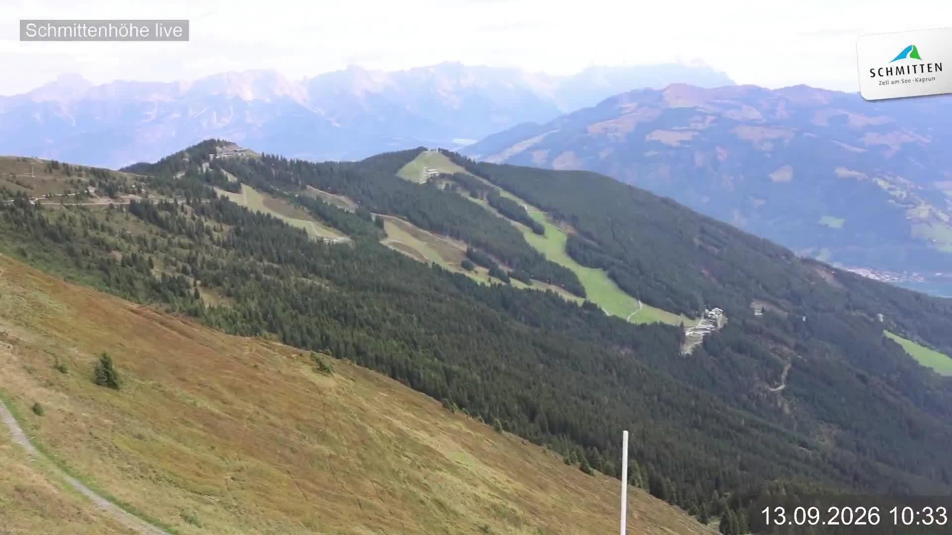 Archiv Foto Webcam Blick vom Gipfel der Schmittenhöhe