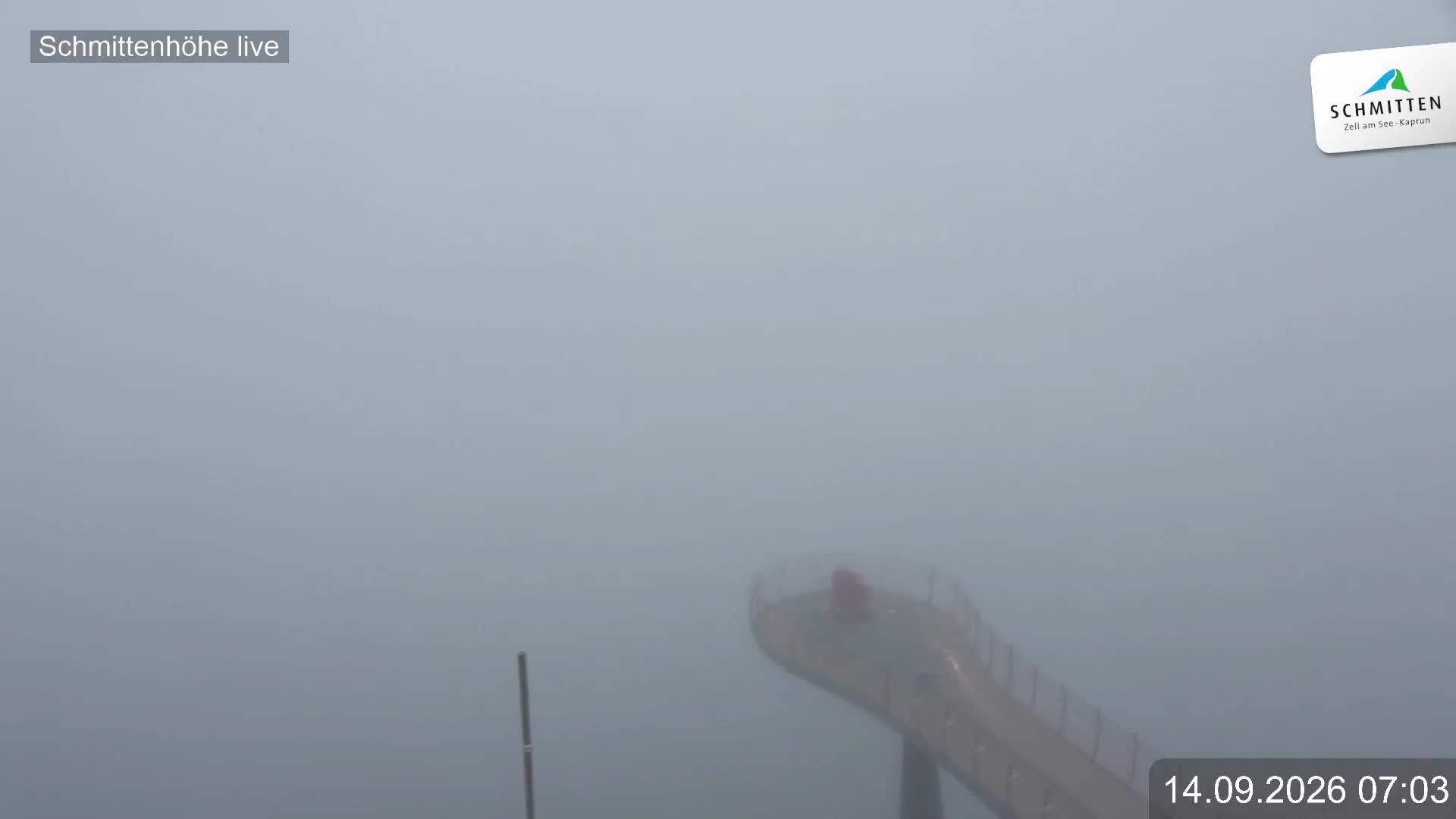 Archiv Foto Webcam Blick vom Gipfel der Schmittenhöhe