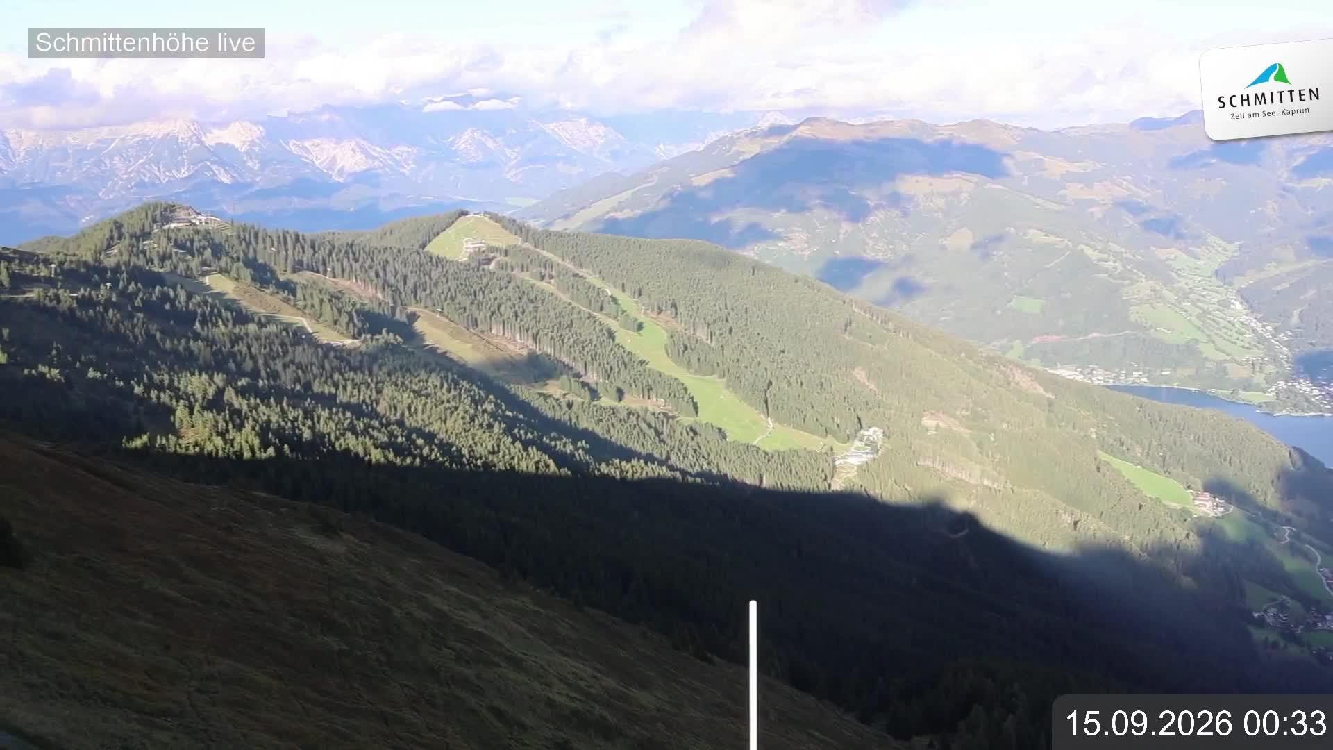 Archiv Foto Webcam Blick vom Gipfel der Schmittenhöhe