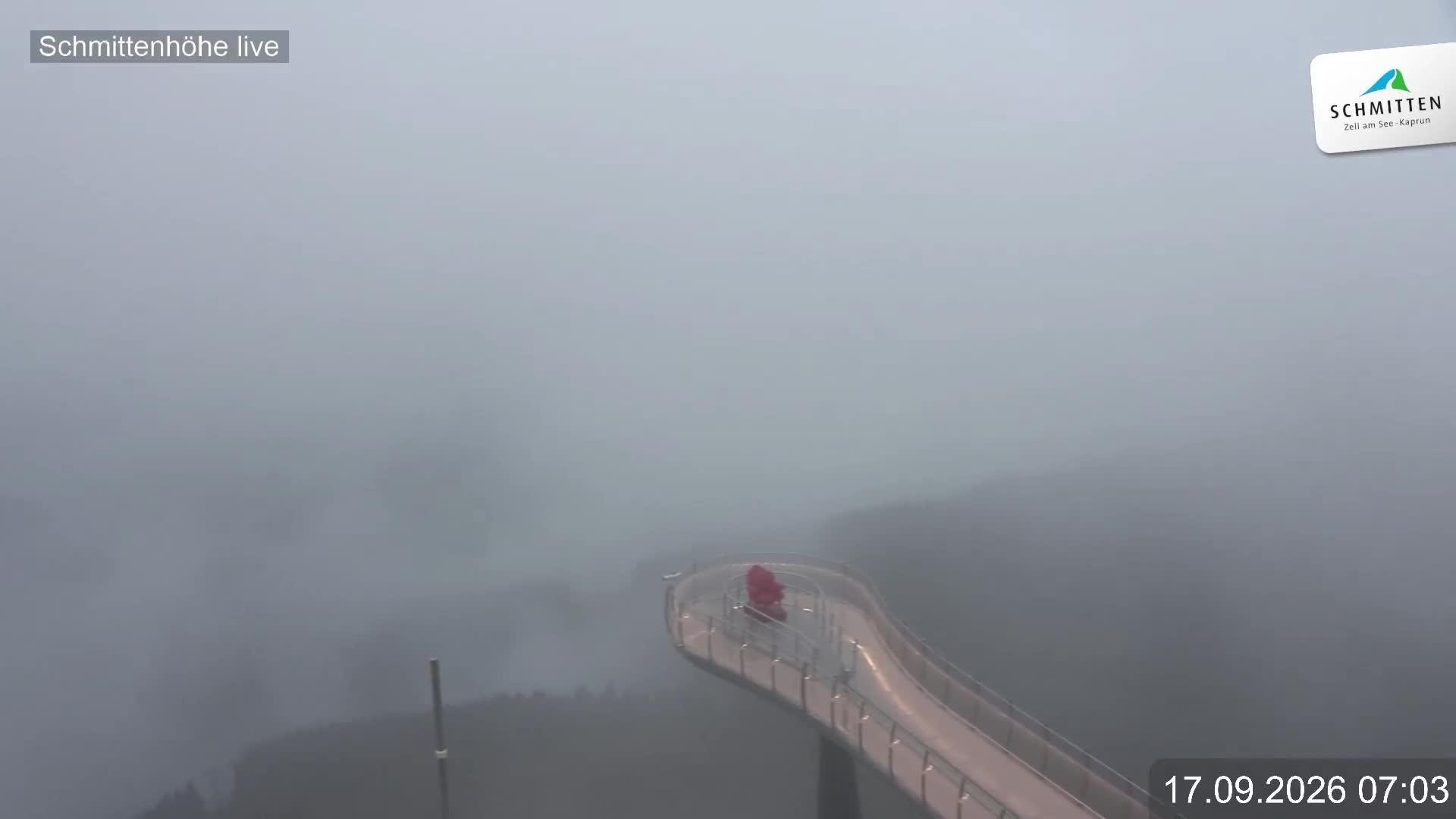 Archiv Foto Webcam Blick vom Gipfel der Schmittenhöhe