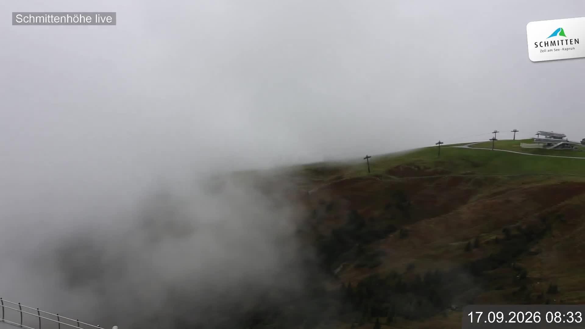 Archiv Foto Webcam Blick vom Gipfel der Schmittenhöhe