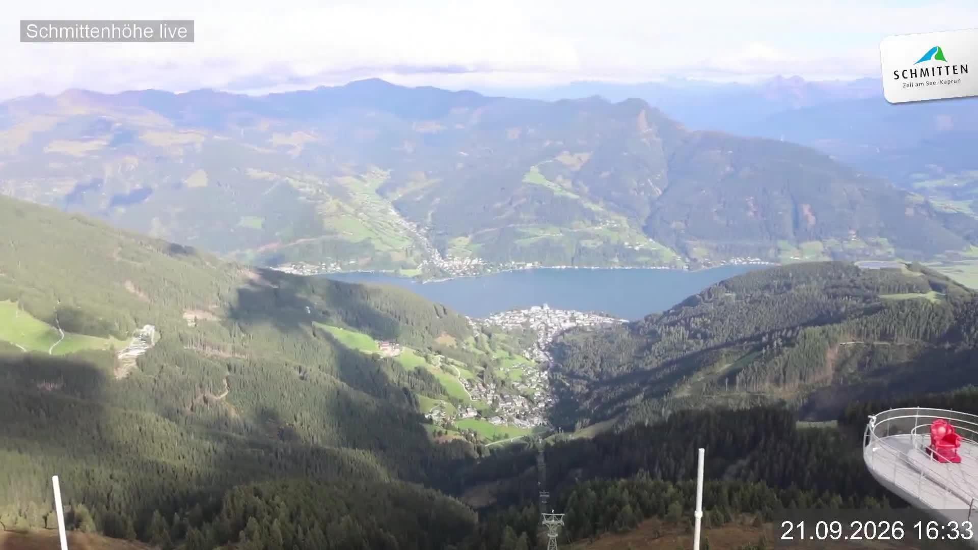 Archiv Foto Webcam Blick vom Gipfel der Schmittenhöhe