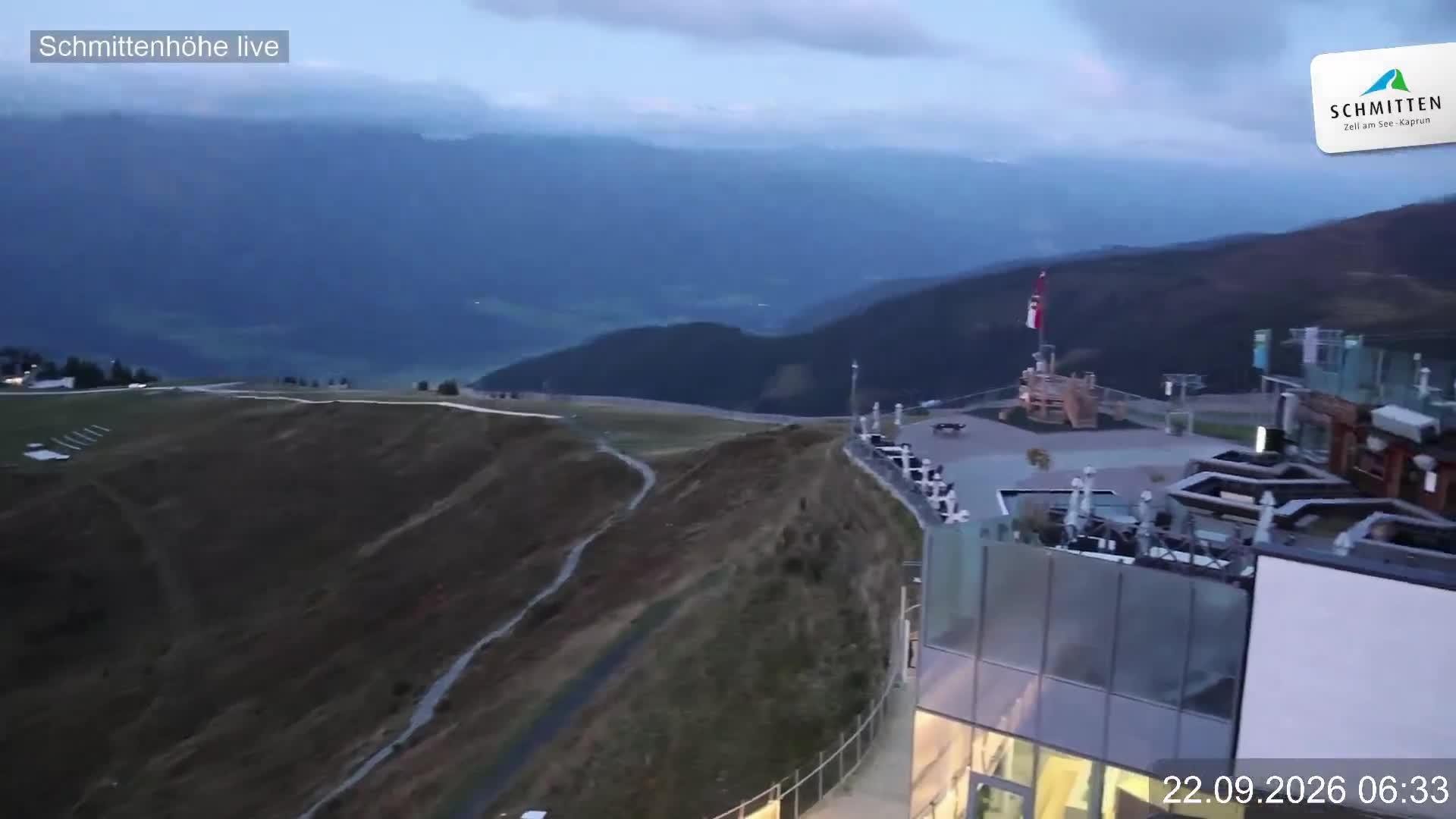 Archiv Foto Webcam Blick vom Gipfel der Schmittenhöhe