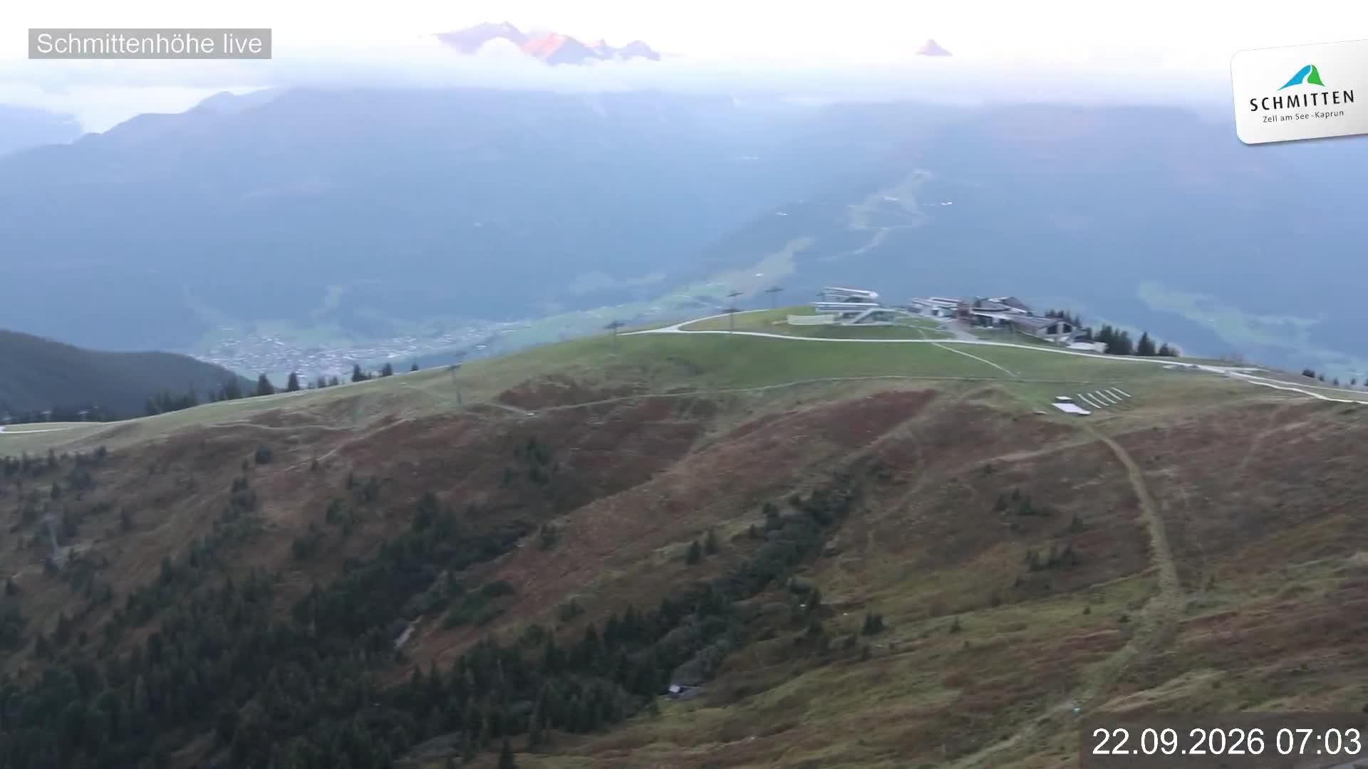 Archiv Foto Webcam Blick vom Gipfel der Schmittenhöhe