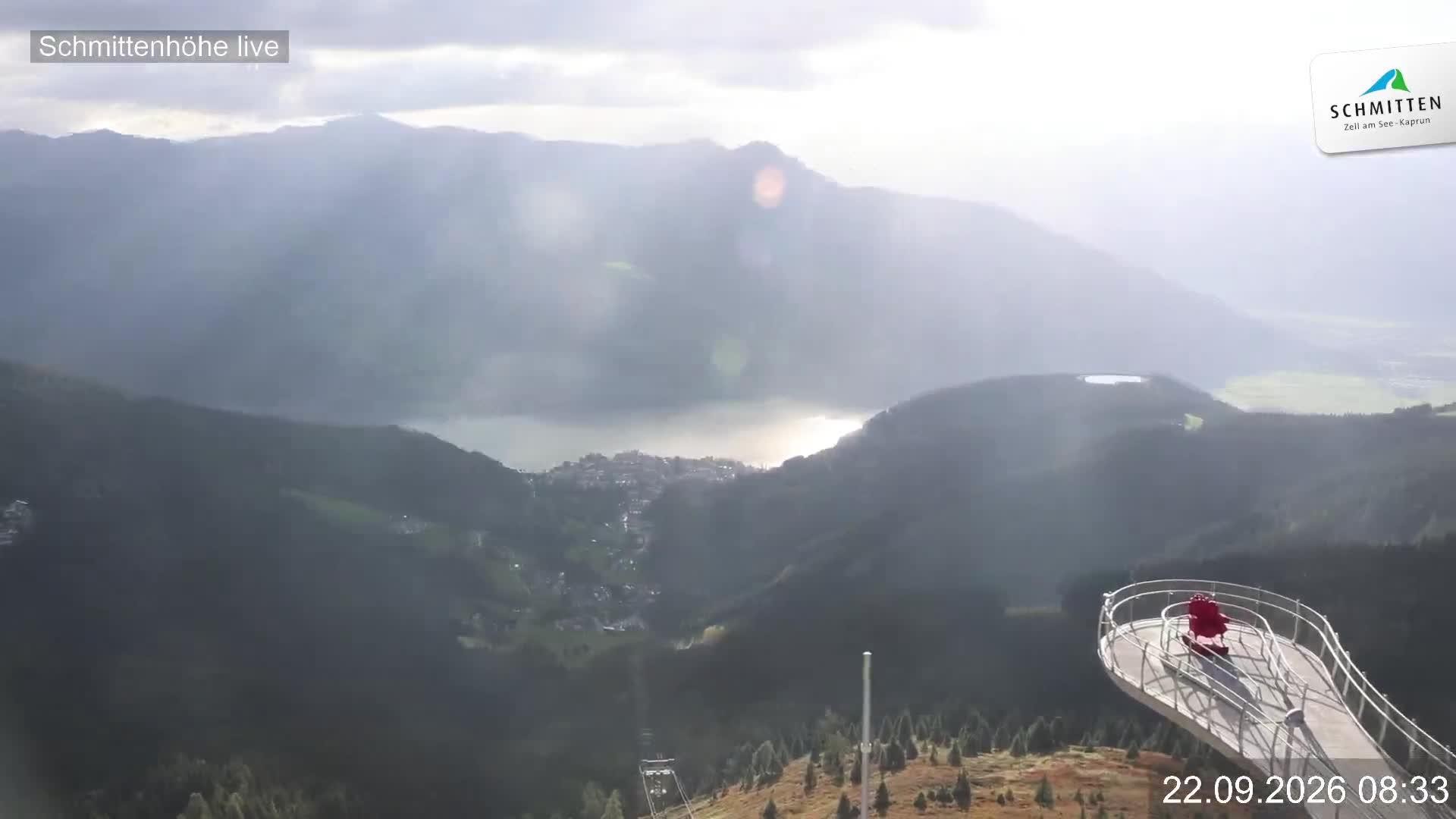 Archiv Foto Webcam Blick vom Gipfel der Schmittenhöhe
