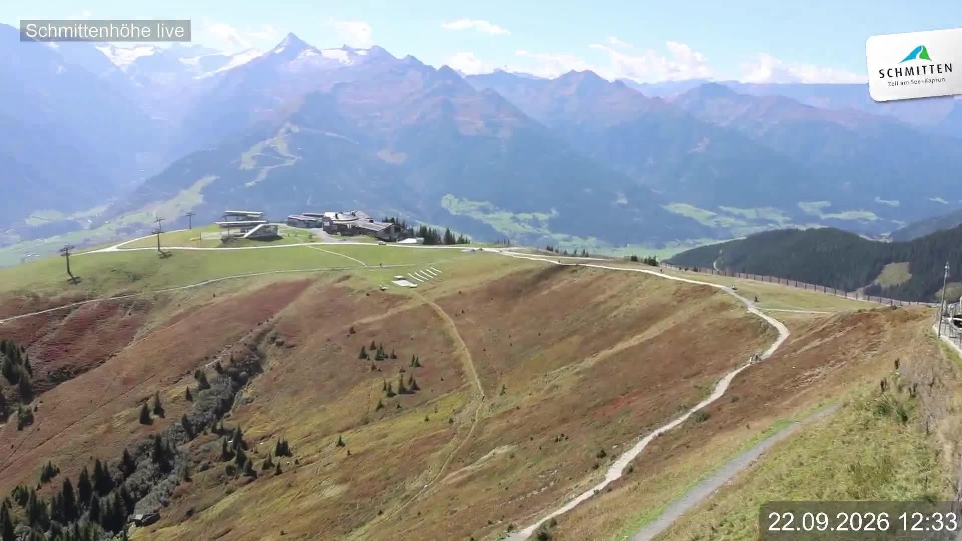 Archiv Foto Webcam Blick vom Gipfel der Schmittenhöhe